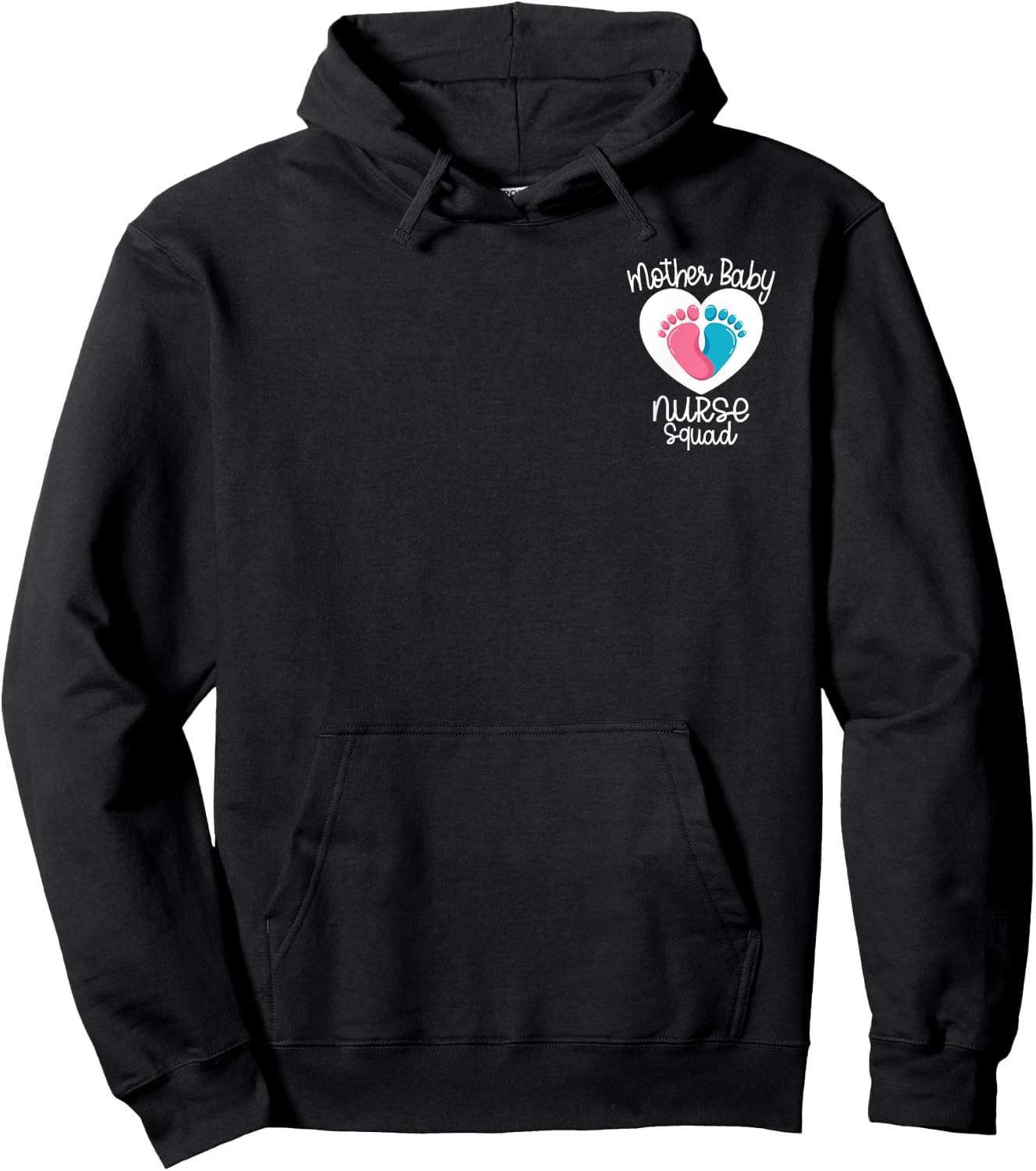 Mother Baby Nurse Appreciation Postpartum Team Nursing Squad Hoodie - Hoodie | Black