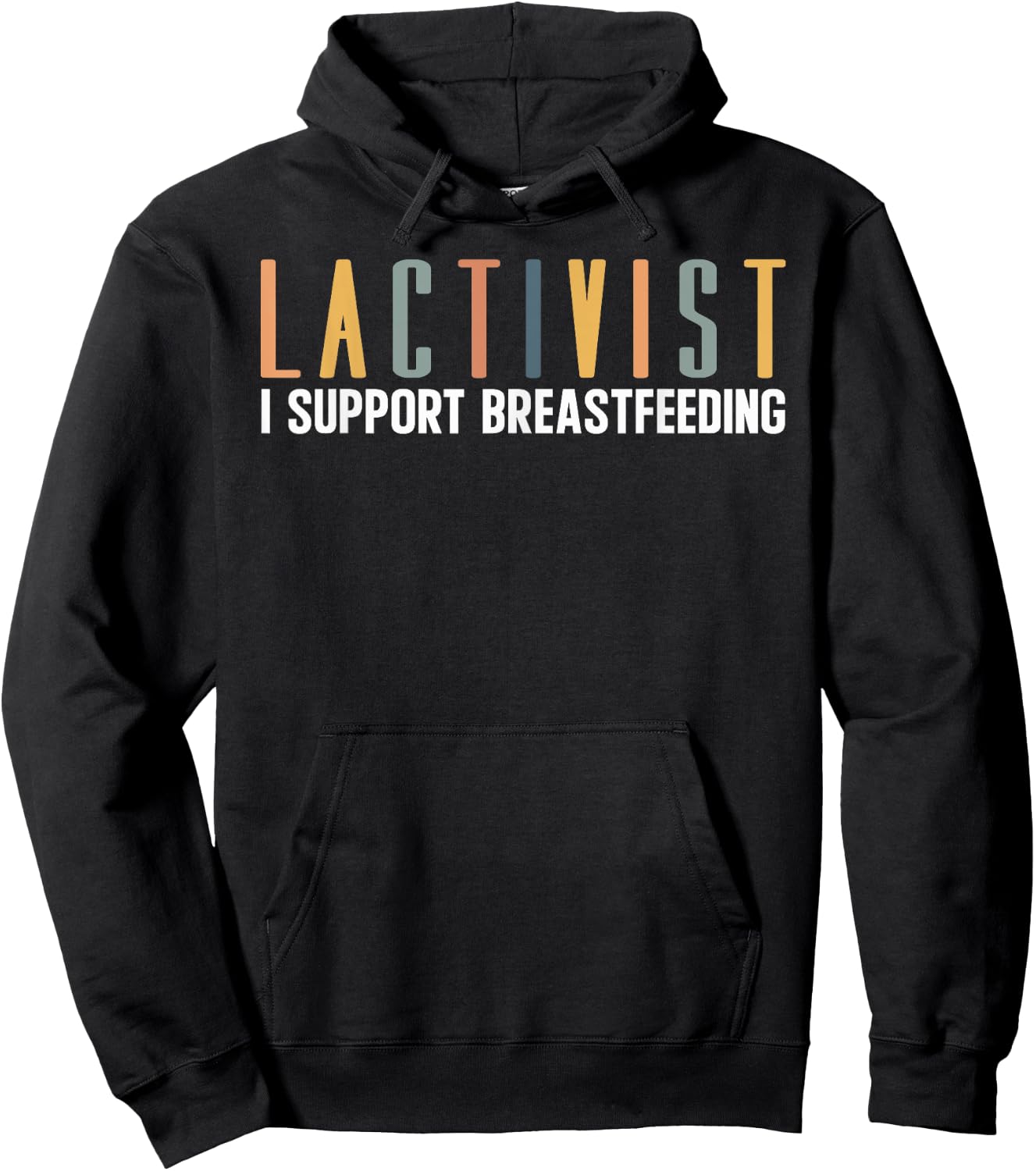 Lactivist Breastfeeding Awareness Breast Milk Lactation Mom Hoodie - Hoodie | Black
