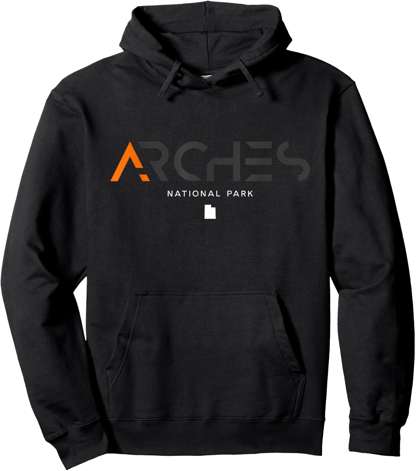 Arches National Park Utah Tonal Retro Vintage Hoodie - Hoodie | Black