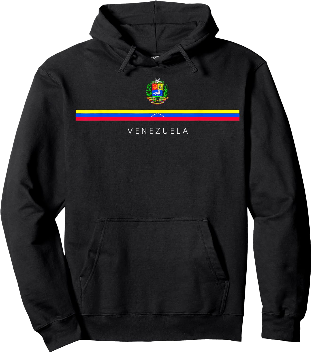 Venezuela National Flag Crest Logo Venezuelan Heritage Roots Hoodie - Hoodie | Black