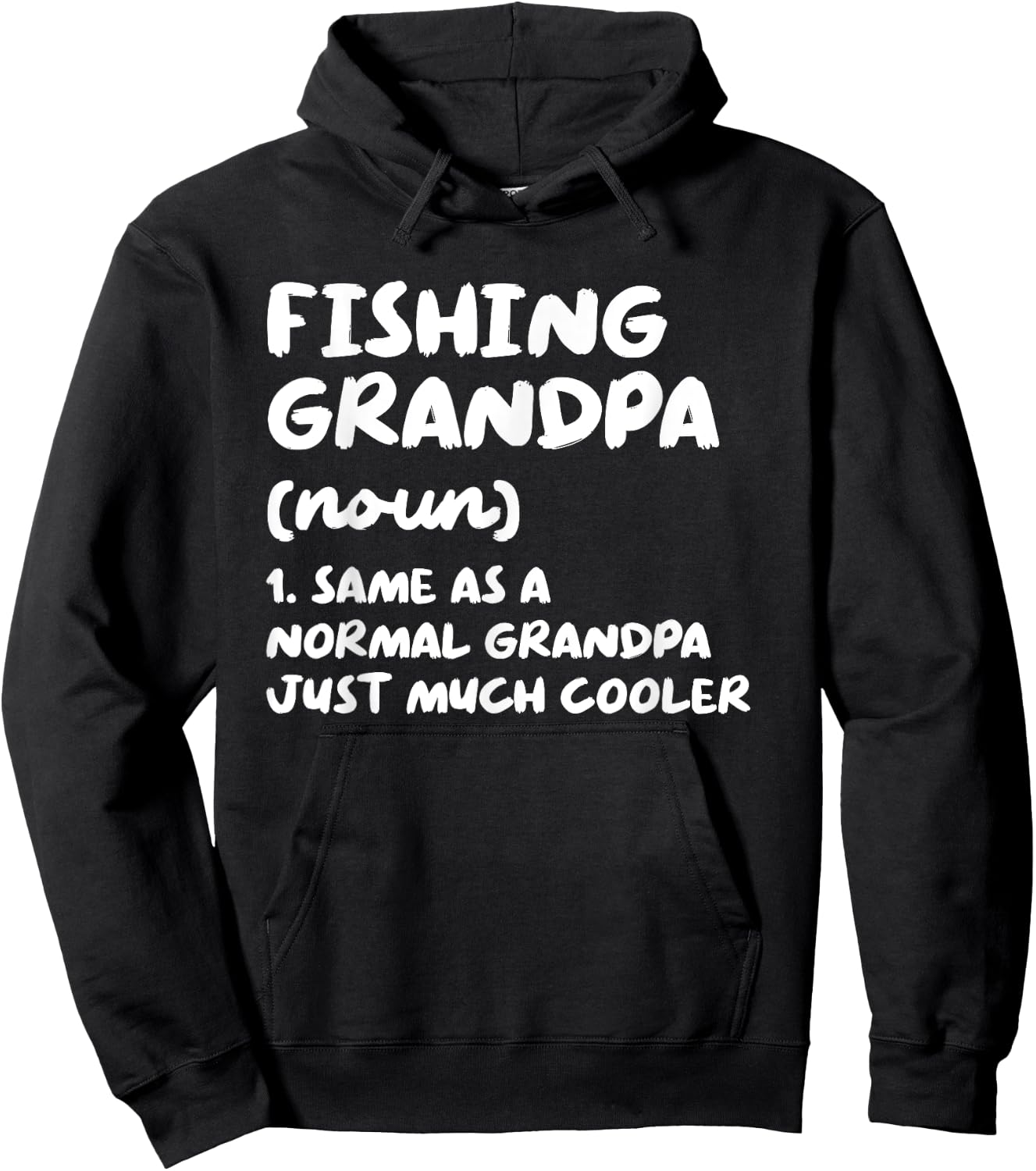 Fishing Grandpa Definition Funny Sports Hoodie - Hoodie | Black
