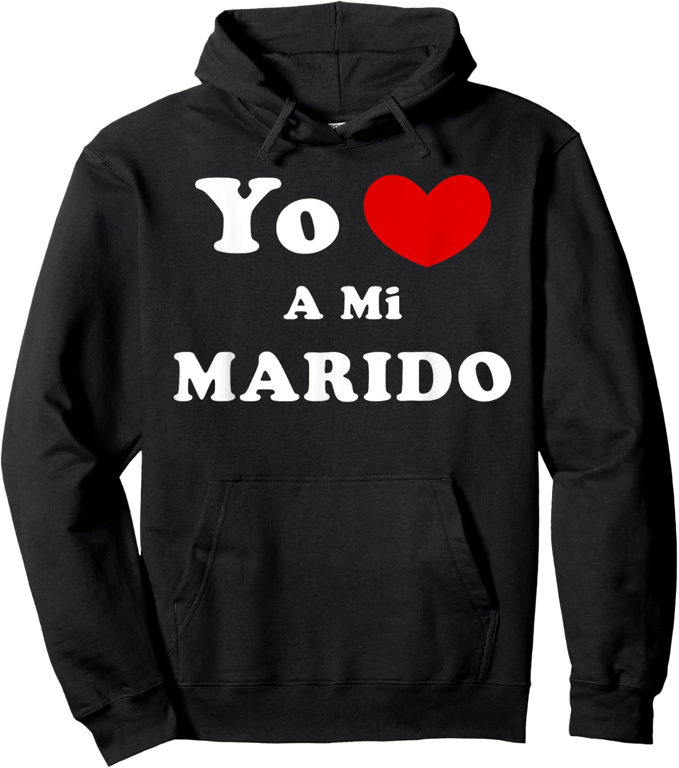 Yo Amo A Mi Marido, Spanish Husband Love Hoodie - Hoodie | Black
