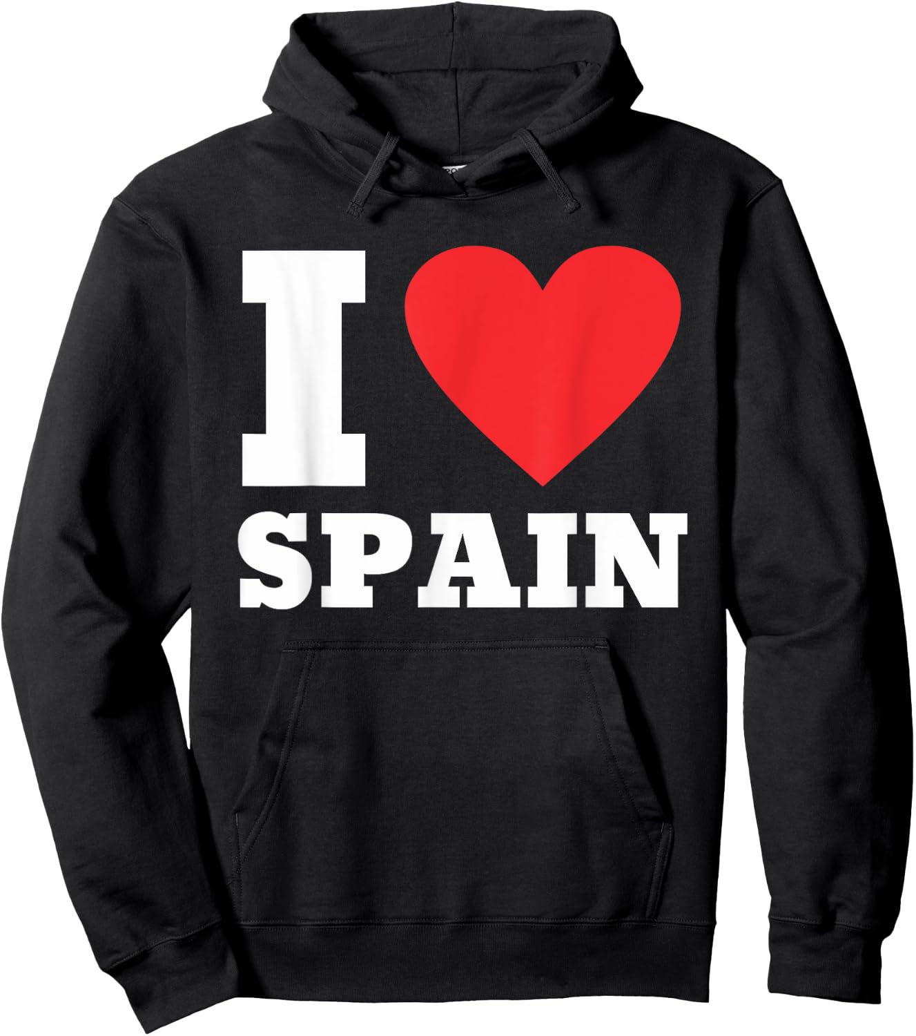 I Love Spain I Heart Spain Family Travel Spain Hoodie - Hoodie | Black