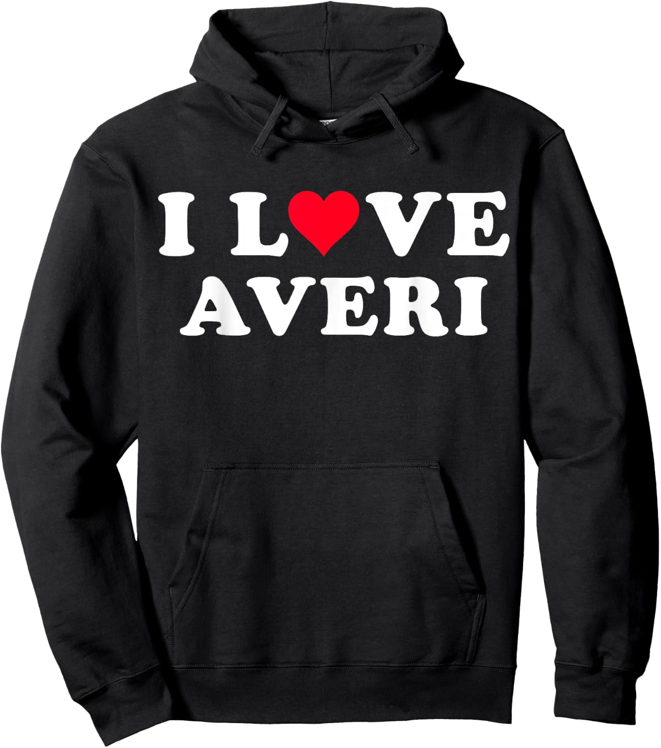 I Love Averi Matching Girlfriend & Boyfriend Averi Name Hoodie - Hoodie | Black