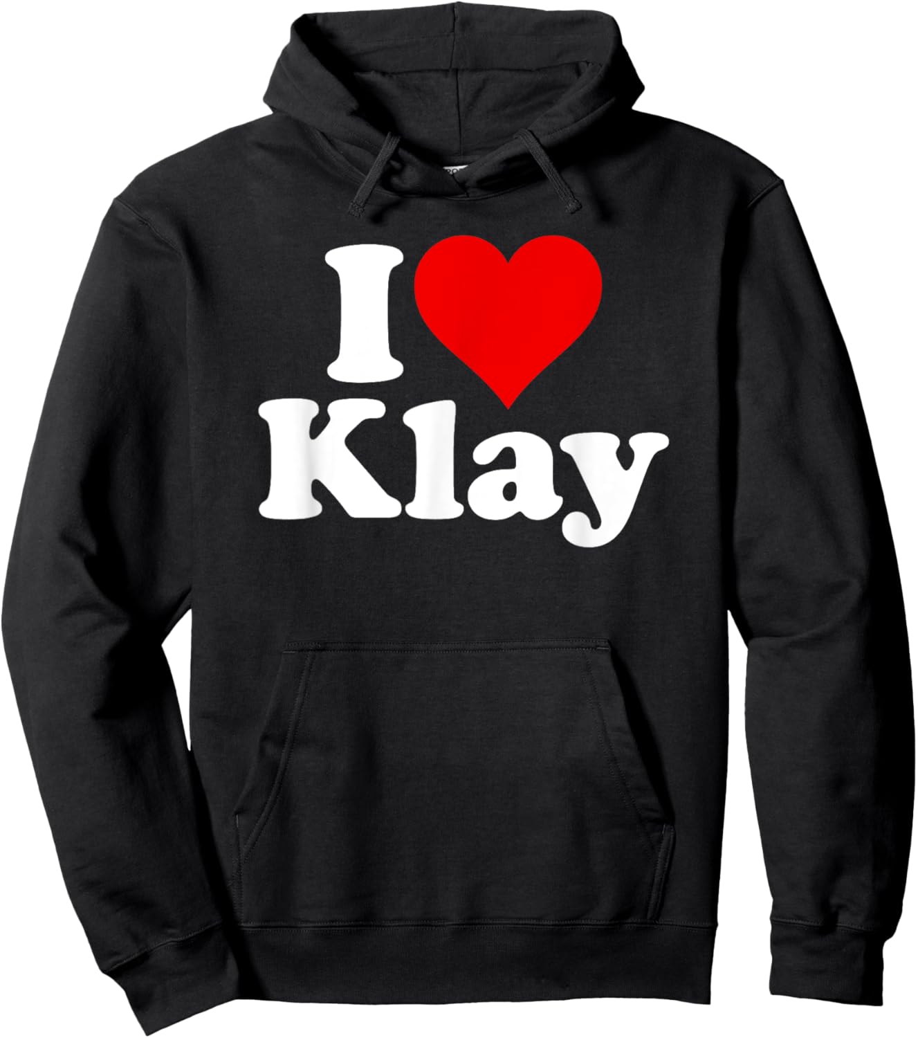 I Love Heart Klay Hoodie - Hoodie | Black