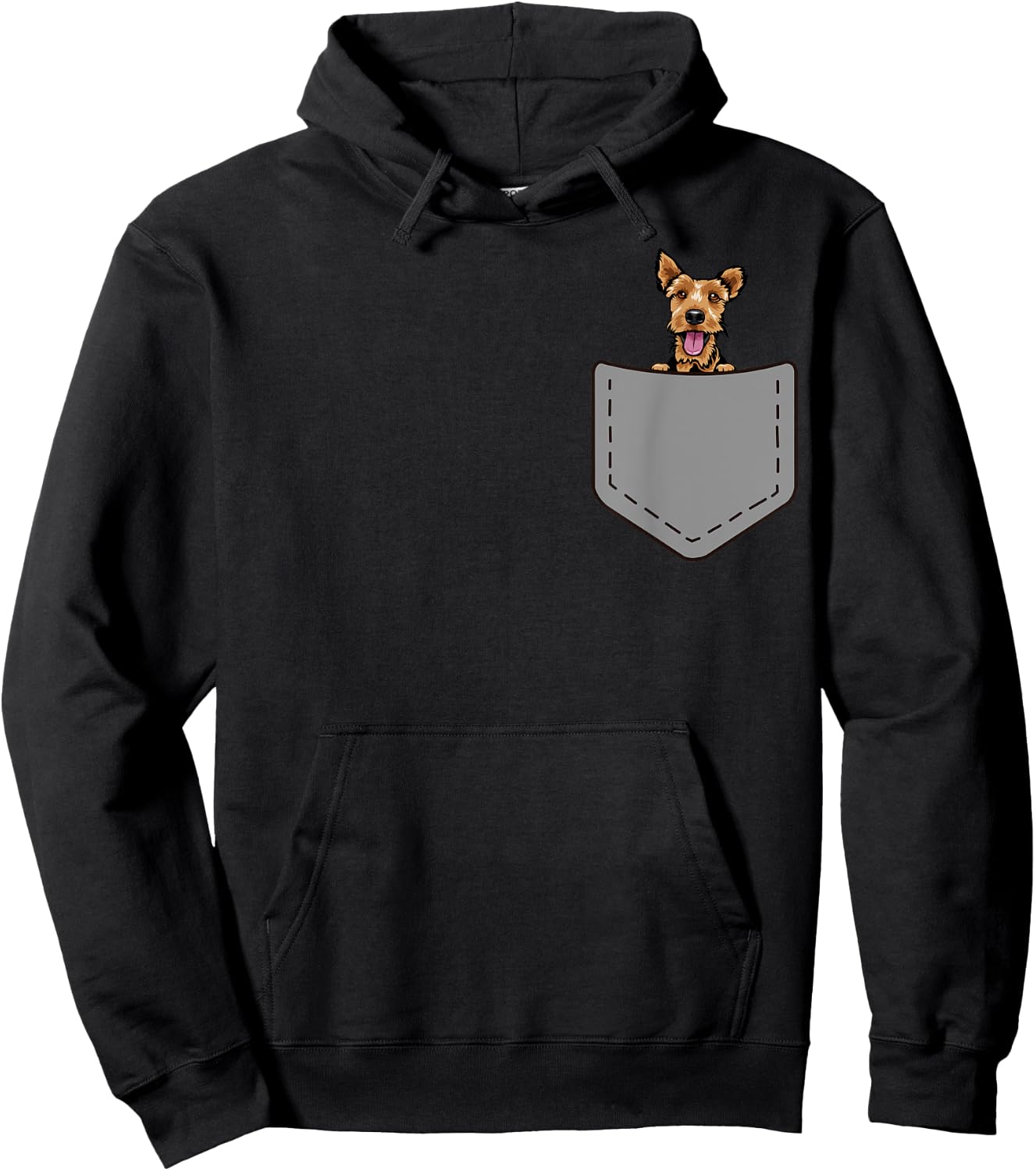 Funny Welsh Terrier Dog in your Pocket Dog lovers owners Hoodie - Hoodie | Black