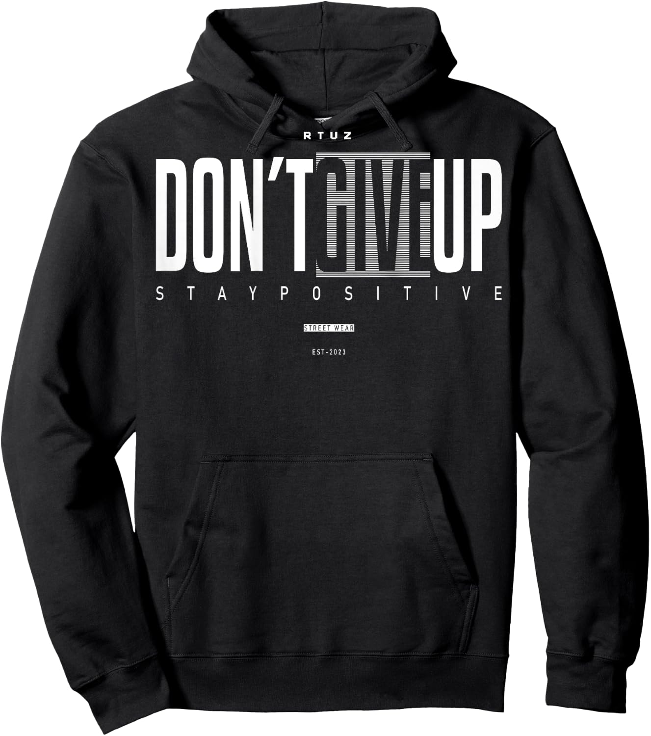 Fitness Quote Y2K Gym Training Back Print Yoga Sport Workout Hoodie - Hoodie | Black