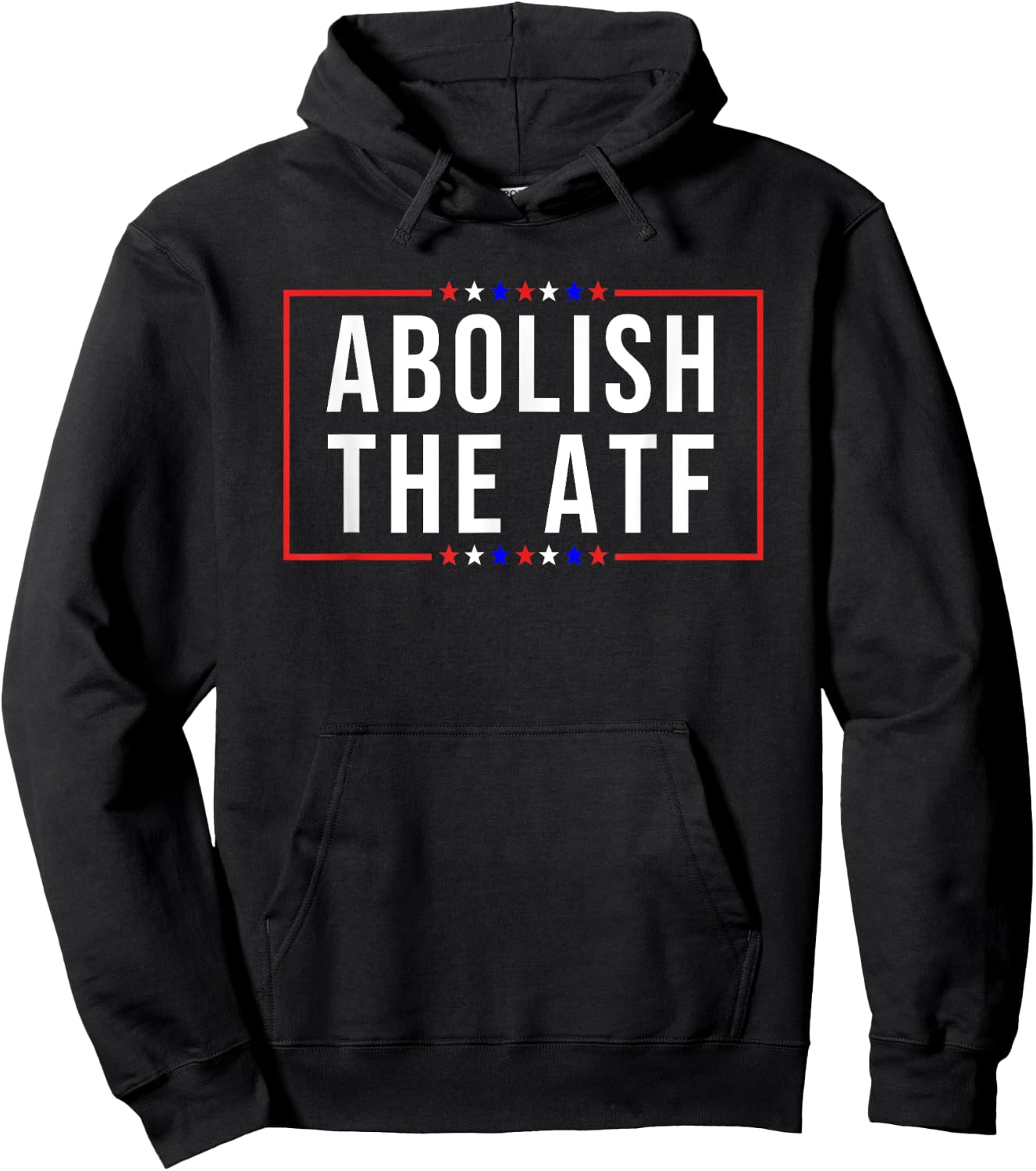 Pro 2A -Adults Patriotic Modern Black Short Sleeve Small Abolish the ATF Gun Control Hoodie - Hoodie | Black