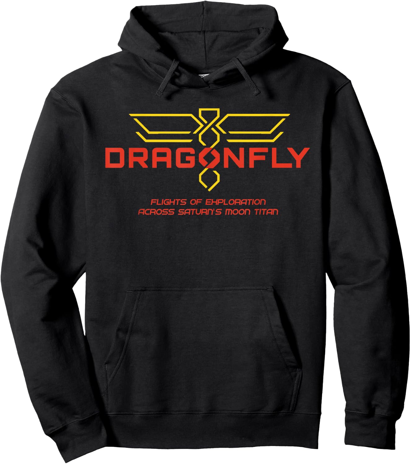 Dragonfly mission logo (red) Hoodie - Hoodie | Black