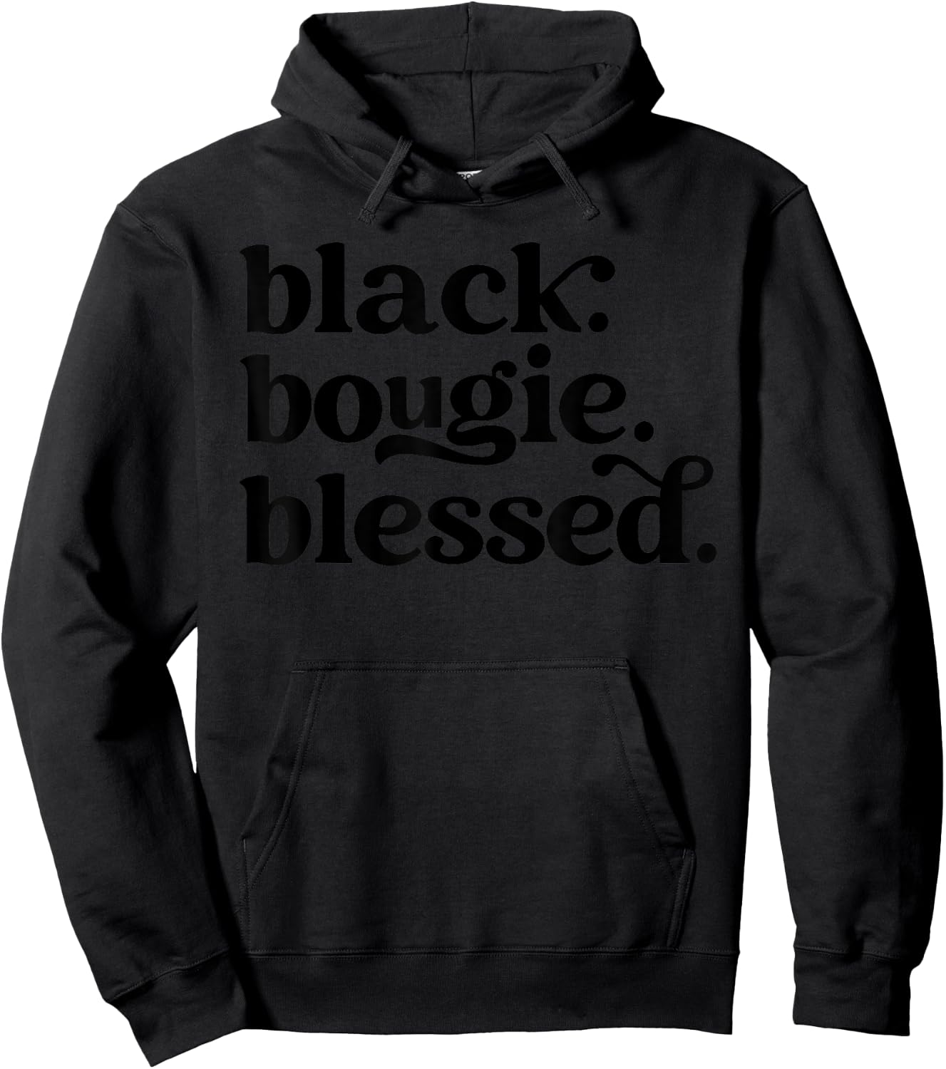 Black, Bougie and Blessed, Women Black History Month Hoodie - Hoodie | Black