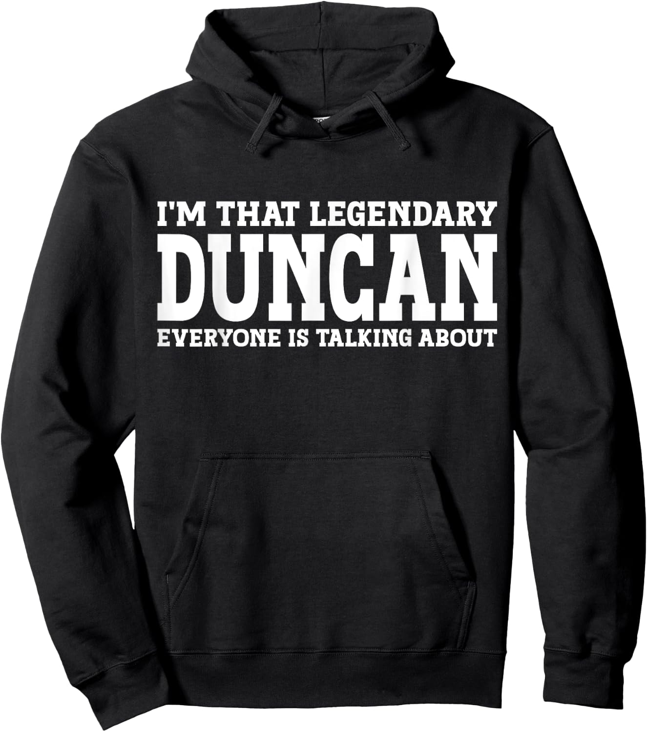 Duncan Personal Name First Name Funny Duncan Hoodie - Hoodie | Black