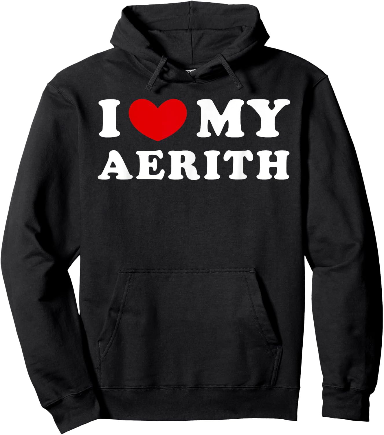 I Love My Aerith, I Heart My Aerith Hoodie - Hoodie | Black