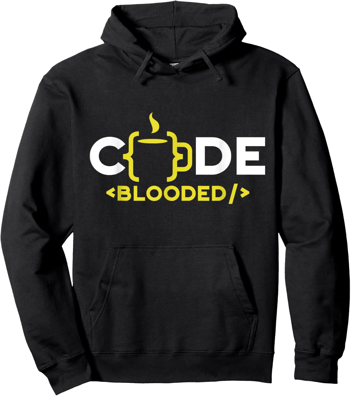 Code-Blooded Sayings Coder Coding Code Programmer Hoodie - Hoodie | Black