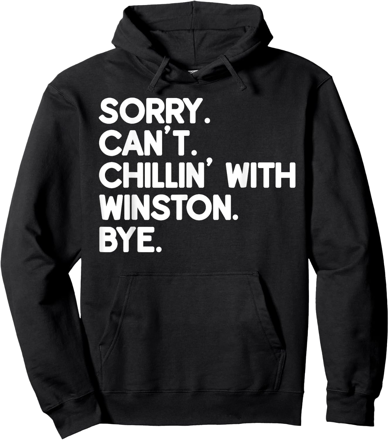 WINSTON First Name Funny Personalized Named Friend Of Hoodie - Hoodie | Black