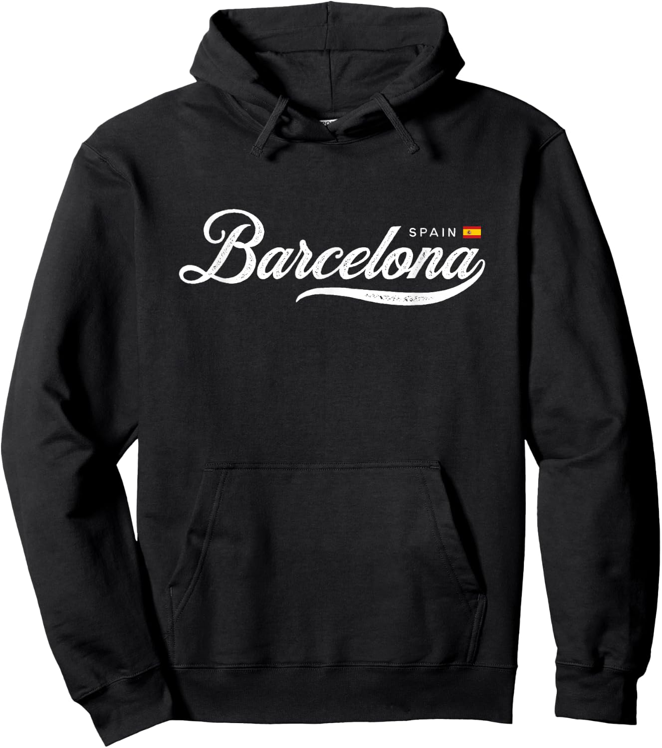 Barcelona Spain Retro Vintage Hoodie - Hoodie | Black