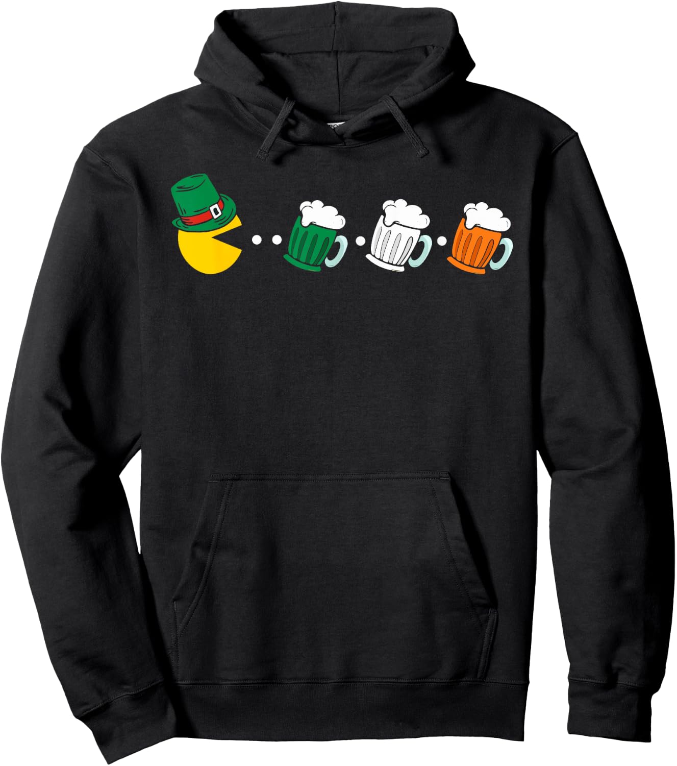 Irish Beer Ireland Flag St Patricks Day Hoodie - Hoodie | Black