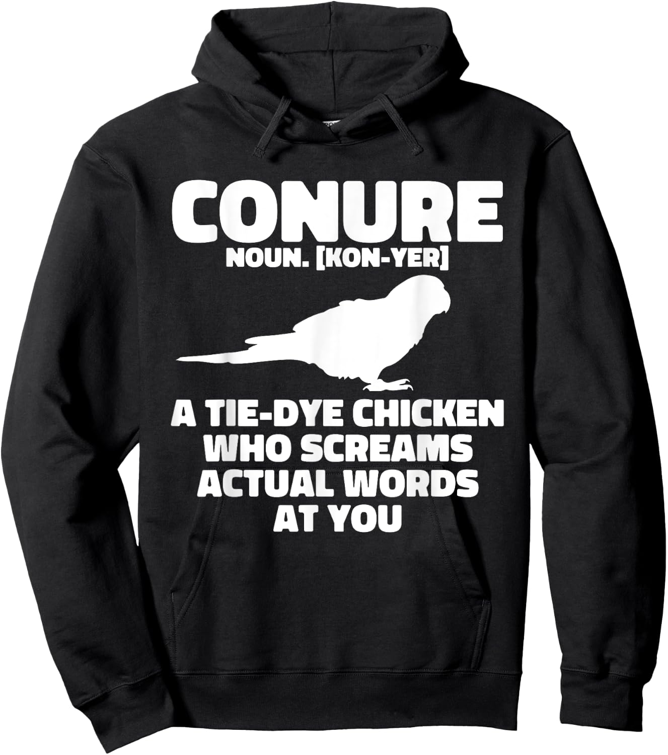 Green Cheek Conure Definition Parrot Bird Sun Conure Hoodie - Hoodie | Black