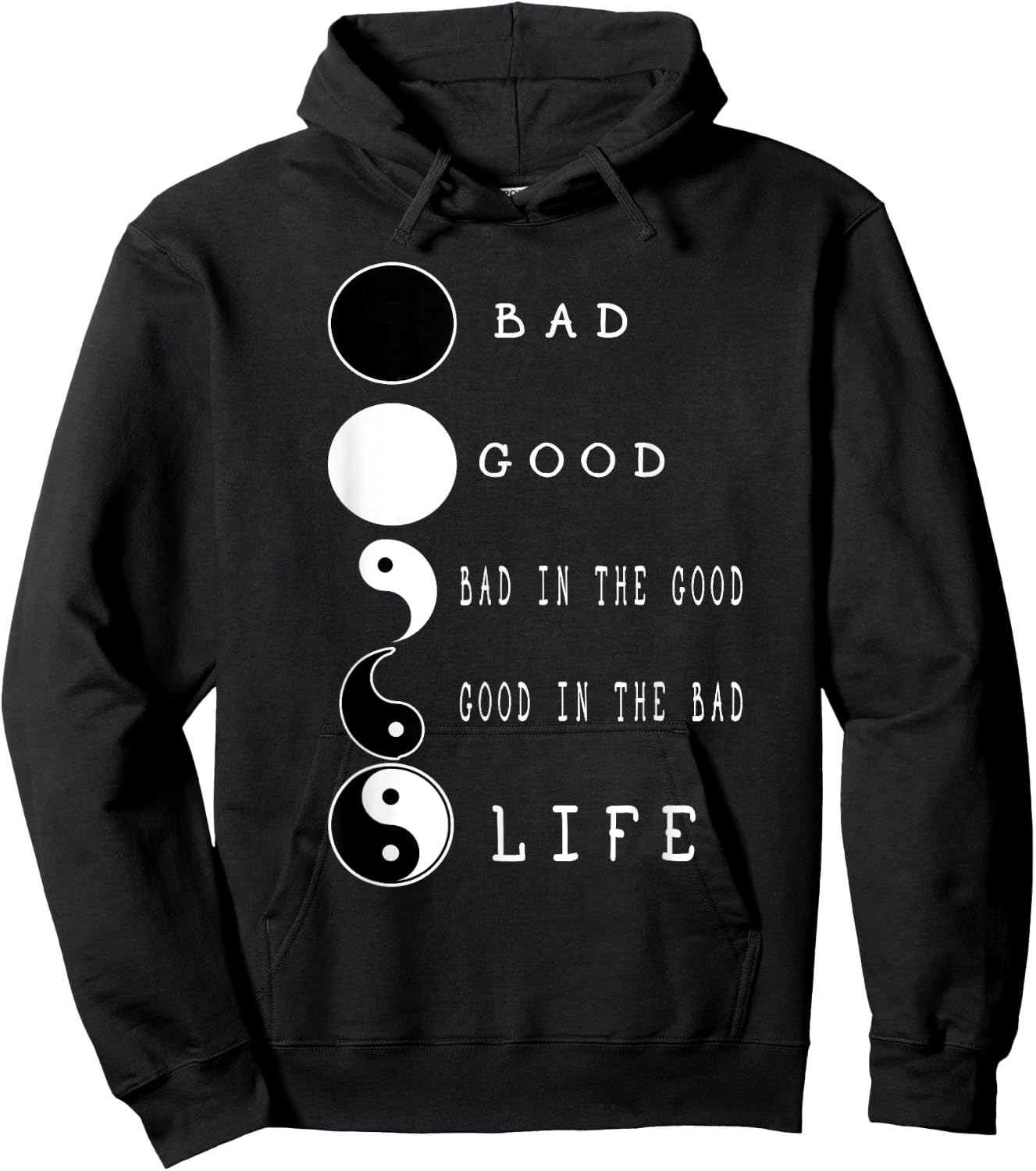 Wowtastic! -Adults Yoga - Black - Small Hoodie - Hoodie | Black