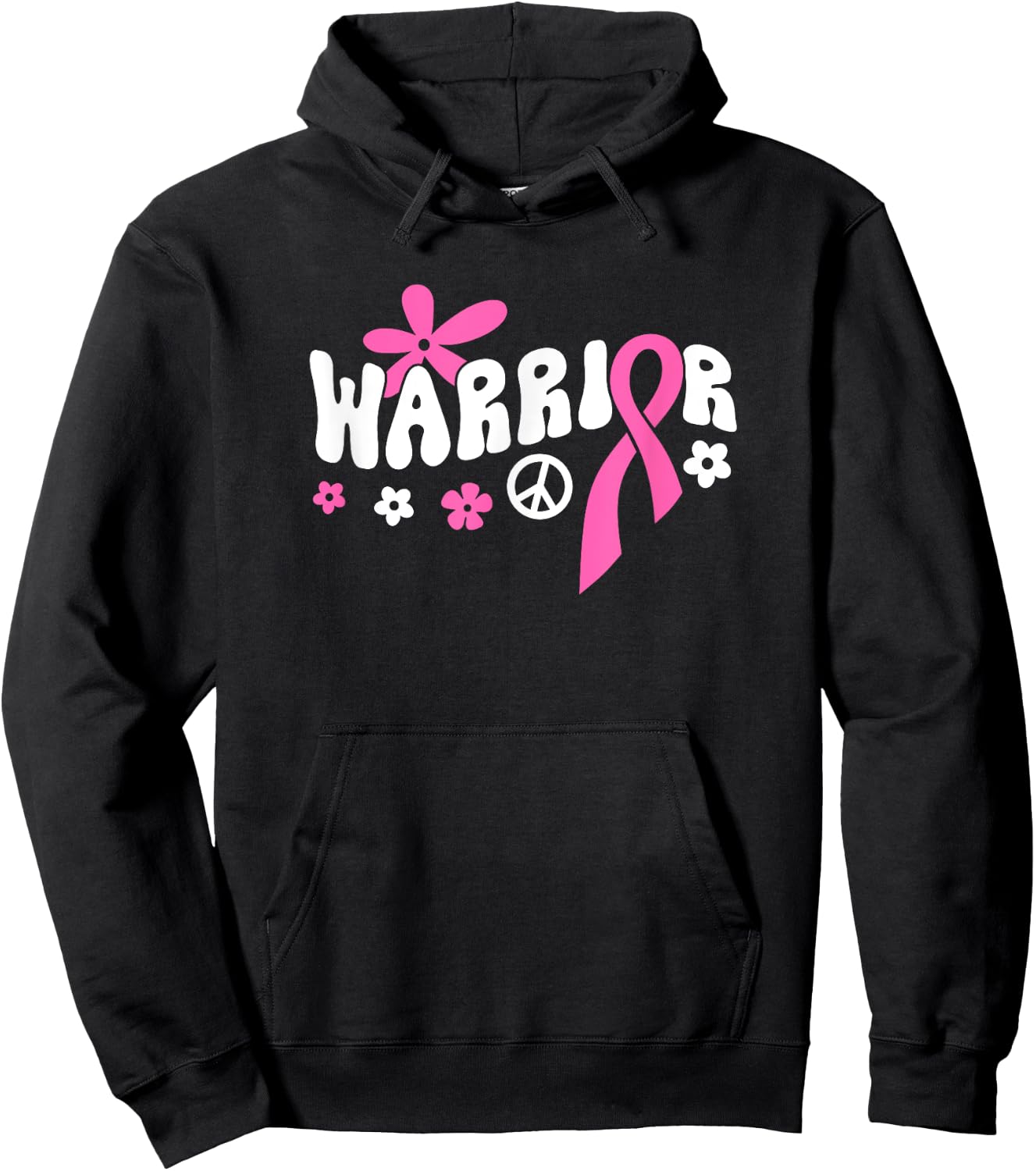 Breast Cancer Warrior Hoodie - Hoodie | Black