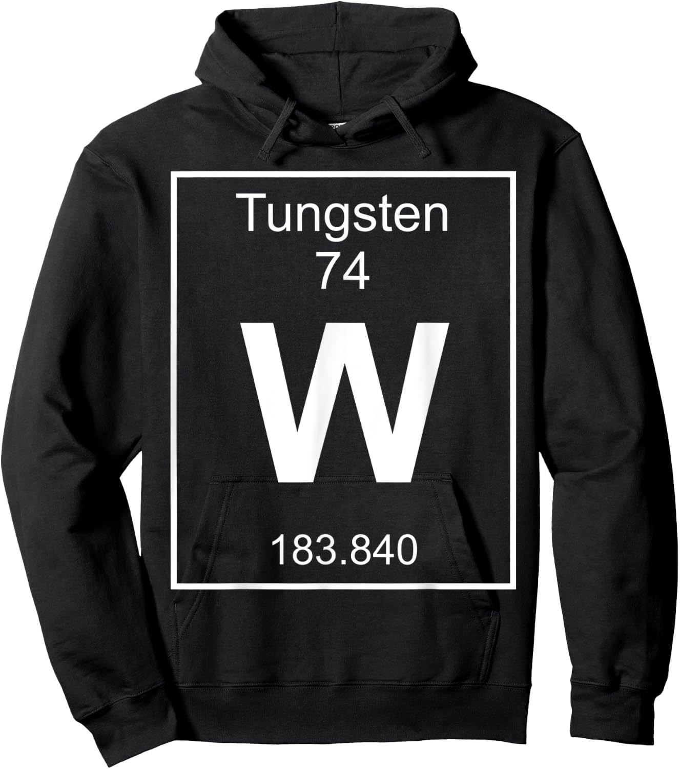 Tungsten Element Costume Periodic Table Chemistry Fun Hoodie - Hoodie | Black