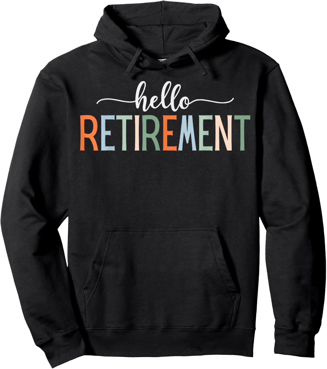 Retirement Men Hello Retirement Hoodie - Hoodie | Black
