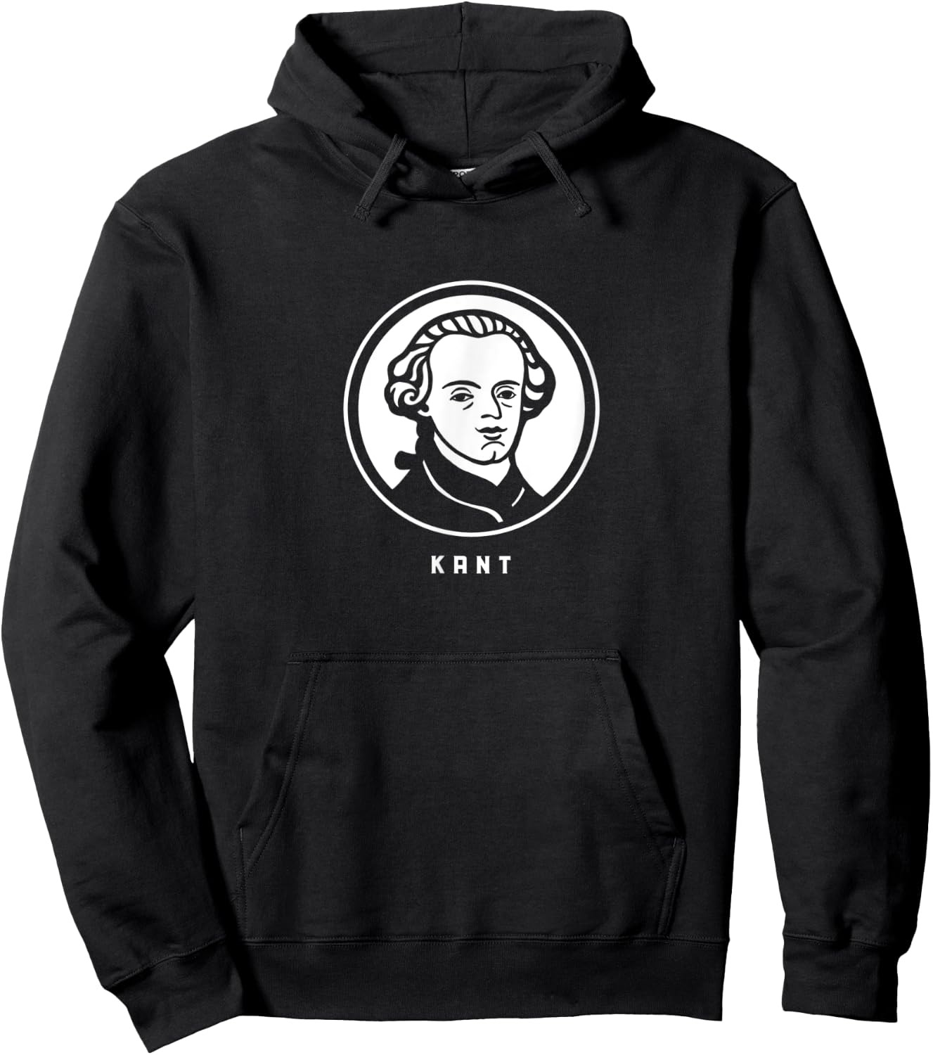 Immanuel Kant. Stylized portrait of a great philosopher Hoodie - Hoodie | Black