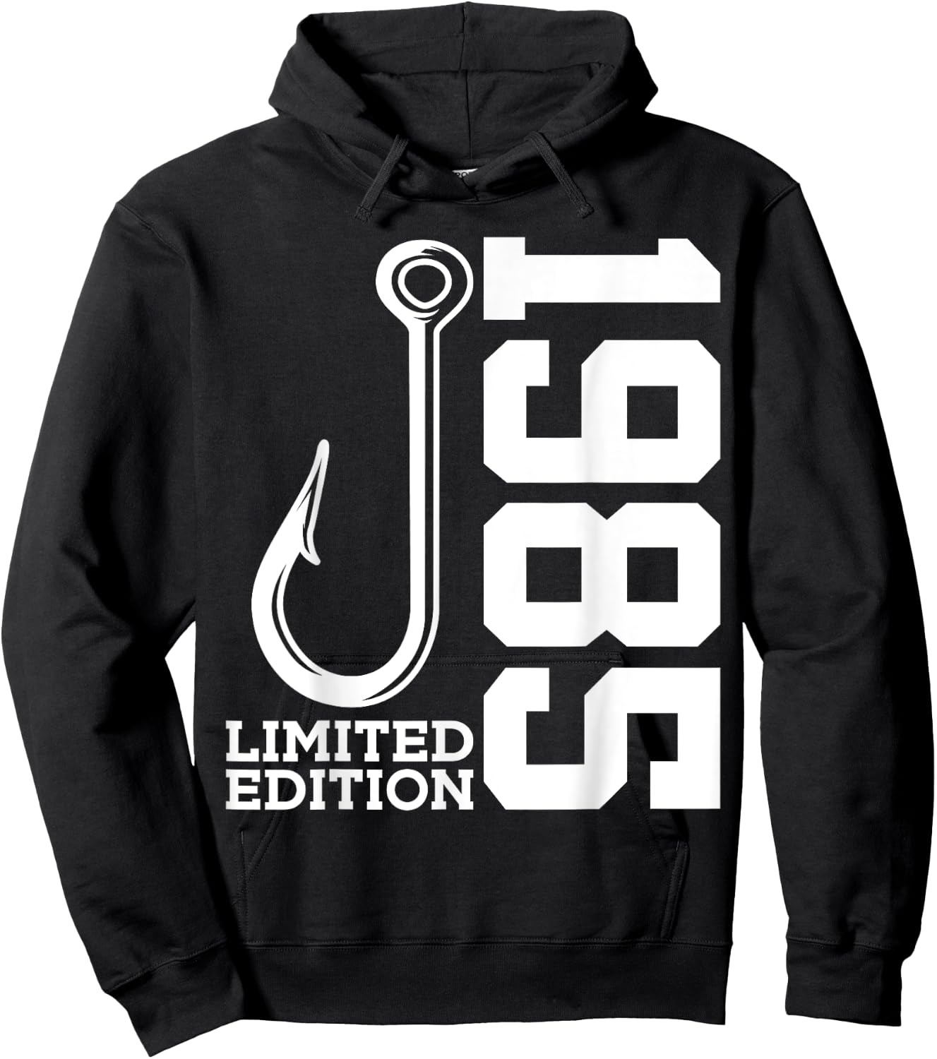 Angler 40th Birthday Fishing Limited Edition 1985 Hoodie - Hoodie | Black
