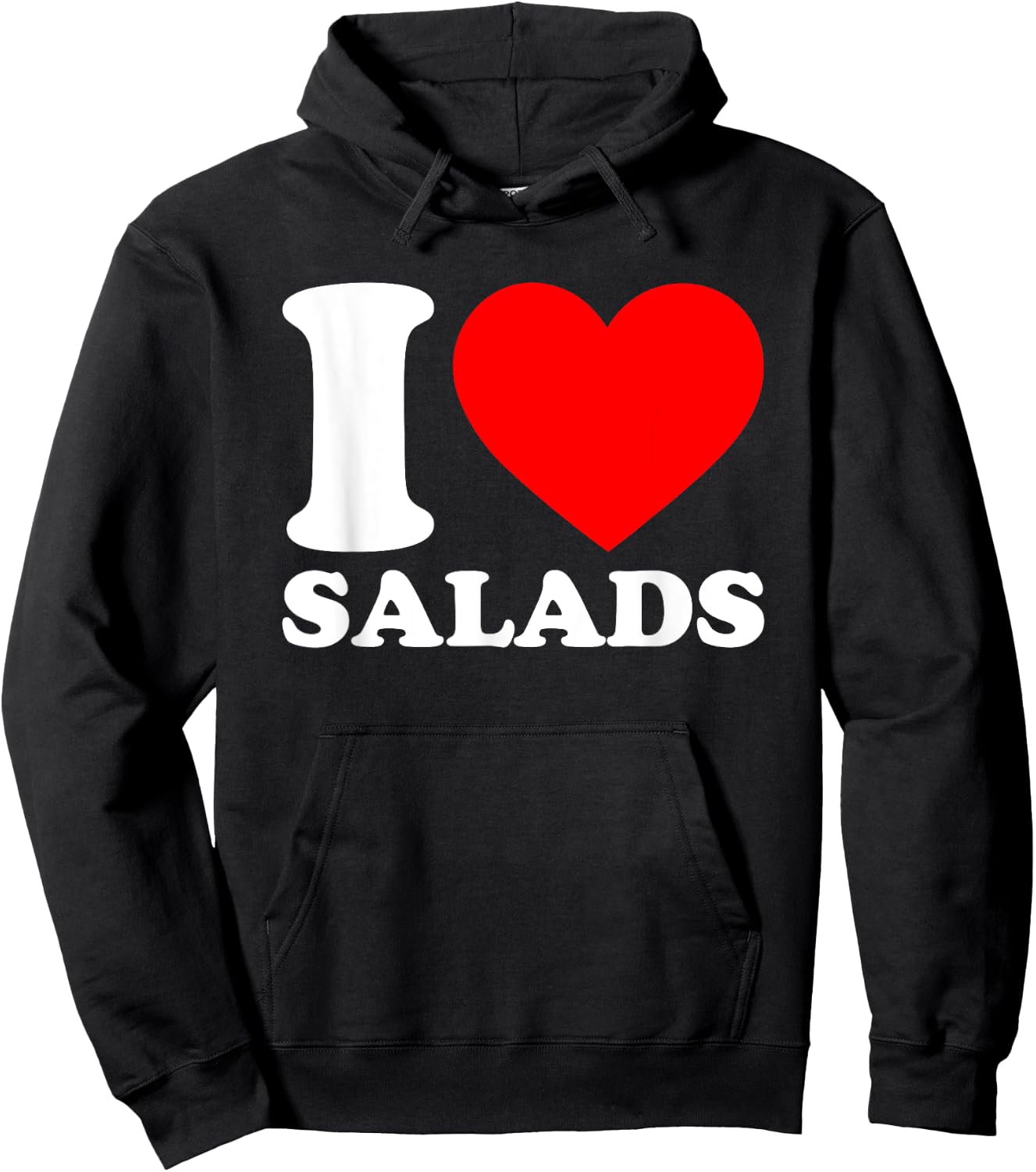 I Love Salads Shirt I Heart Salads Lover I Love Salads Hoodie - Hoodie | Black