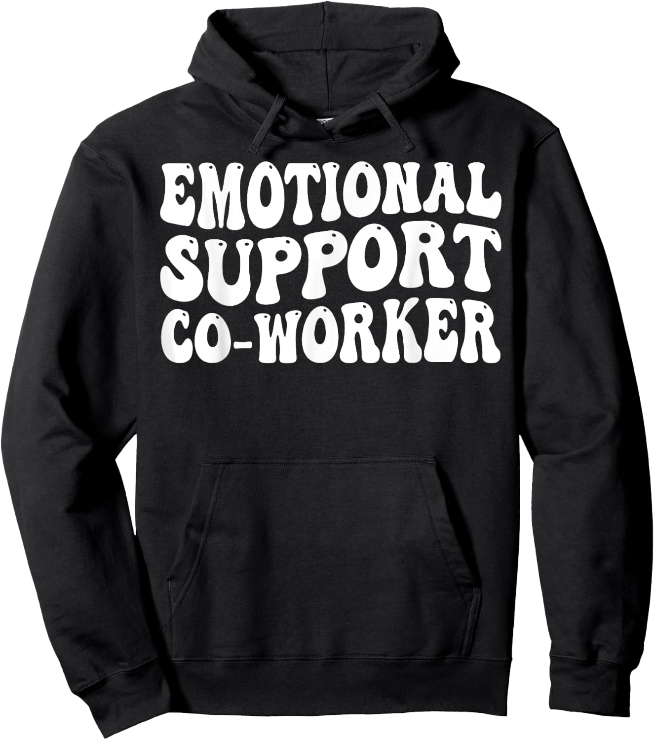 Emotional Support Co-worker Hoodie - Hoodie | Black