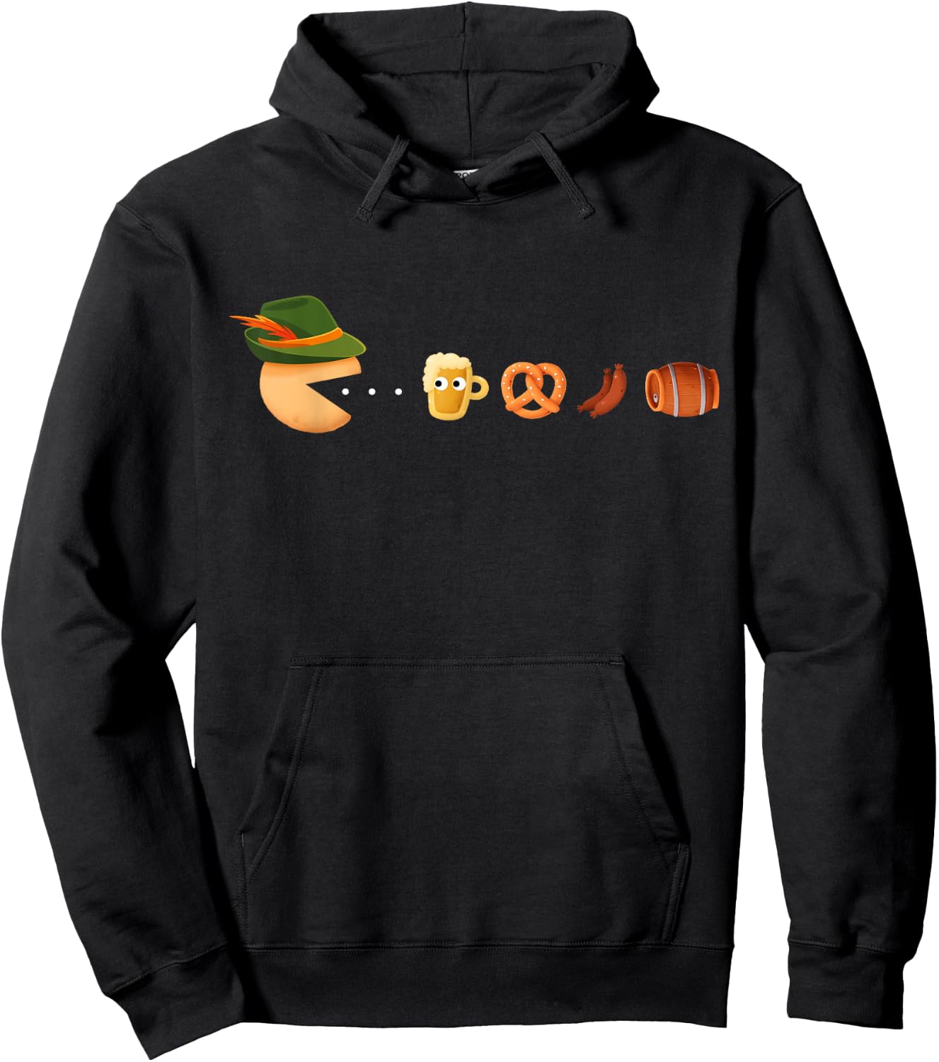Funny Oktoberfest Gamer, Beer Festival, German Beer Drinking Hoodie - Hoodie | Black
