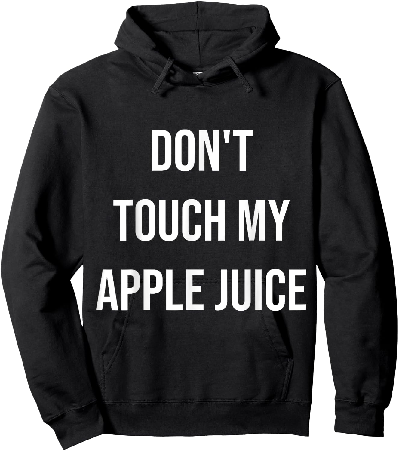 Don't Touch My Apple Juice Funny Food Foodie Gift Hoodie - Hoodie | Black