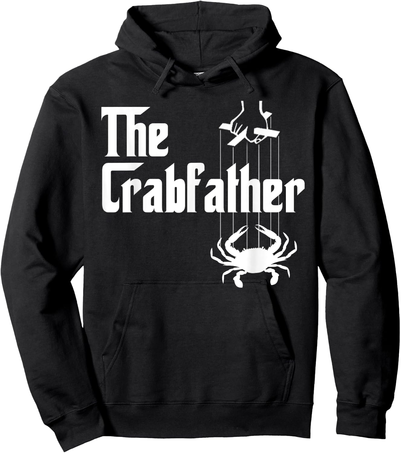 Funny Crab Lover Crabbing The Crabfather Crabber Hoodie - Hoodie | Black