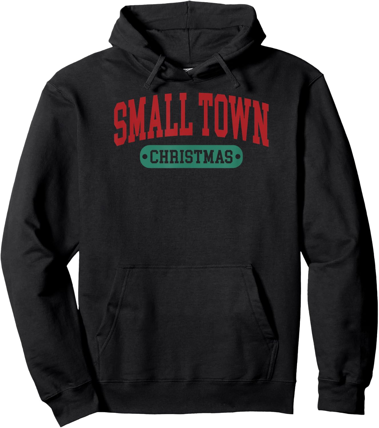 Small Town Christmas Hoodie - Hoodie | Black