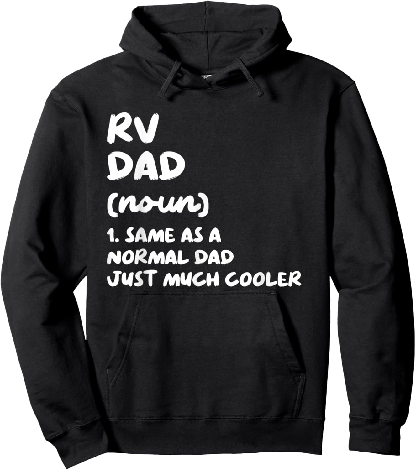 RV Dad Definition Camping Vacation Hoodie - Hoodie | Black