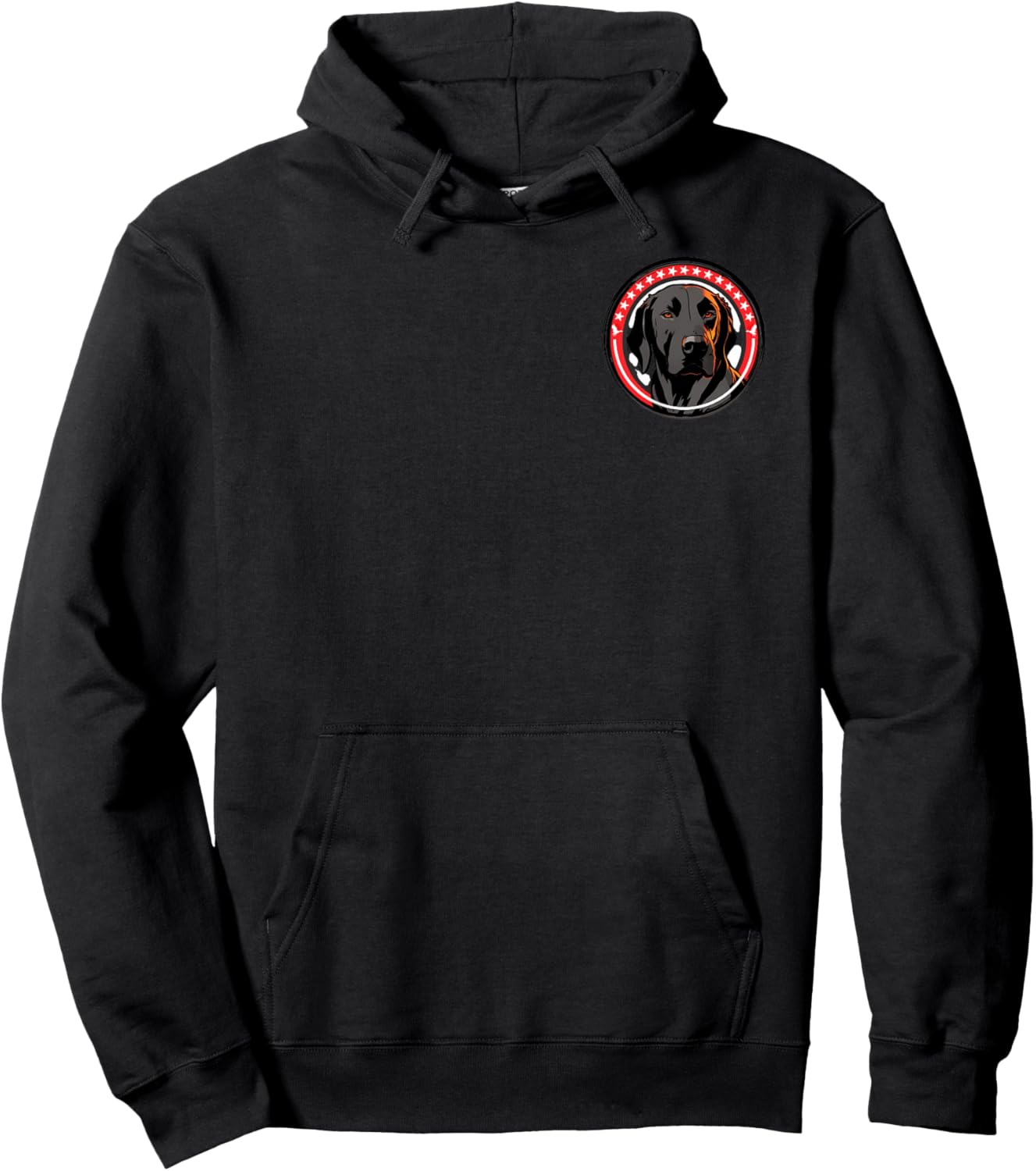 Labrador Duck Hunting Waterfowl Hunter Dog American Flag Hoodie - Hoodie | Black