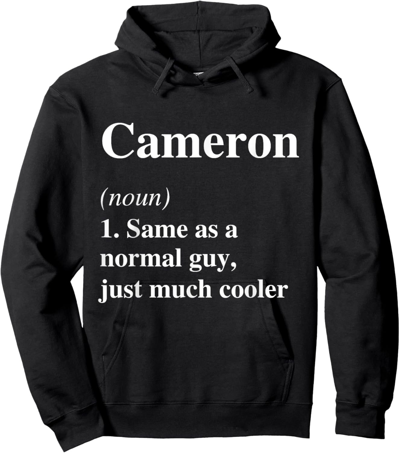 Cameron Definition Name Cool Funny Personalized Birthday Hoodie - Hoodie | Black