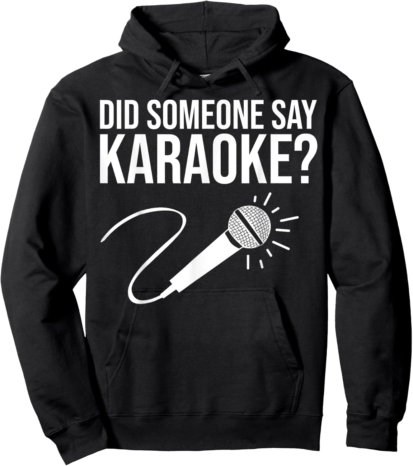 Funny Karaoke Designs Women Singing Music Lovers Hoodie - Hoodie | Black