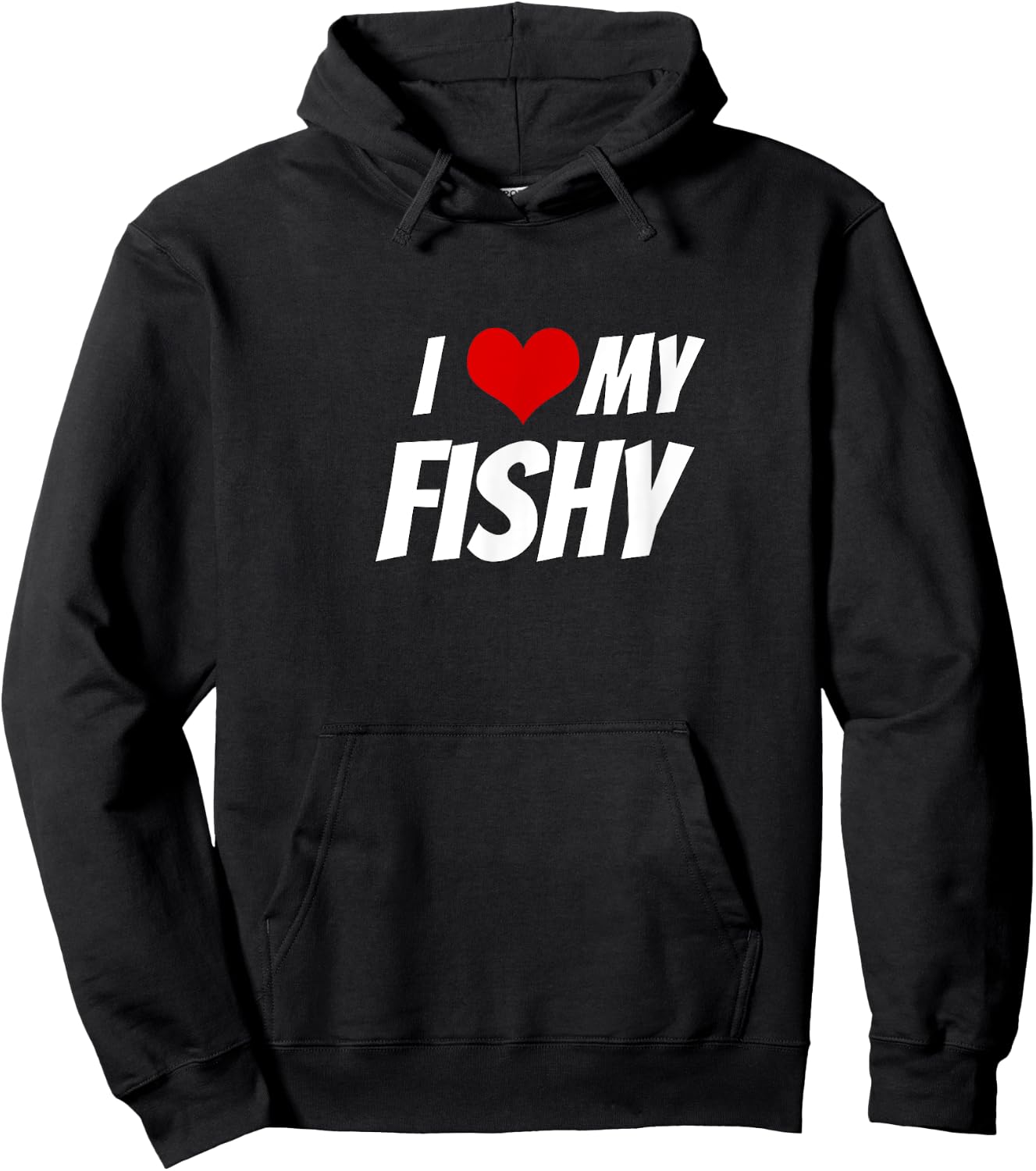 I Love My Fishy Heart Hoodie - Hoodie | Black