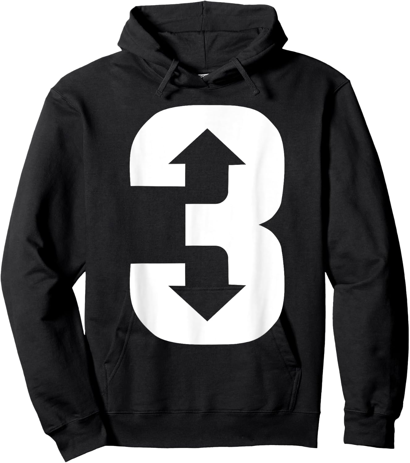 3 Up 3 Down | Three Up Three Down Baseball Hoodie - Hoodie | Black