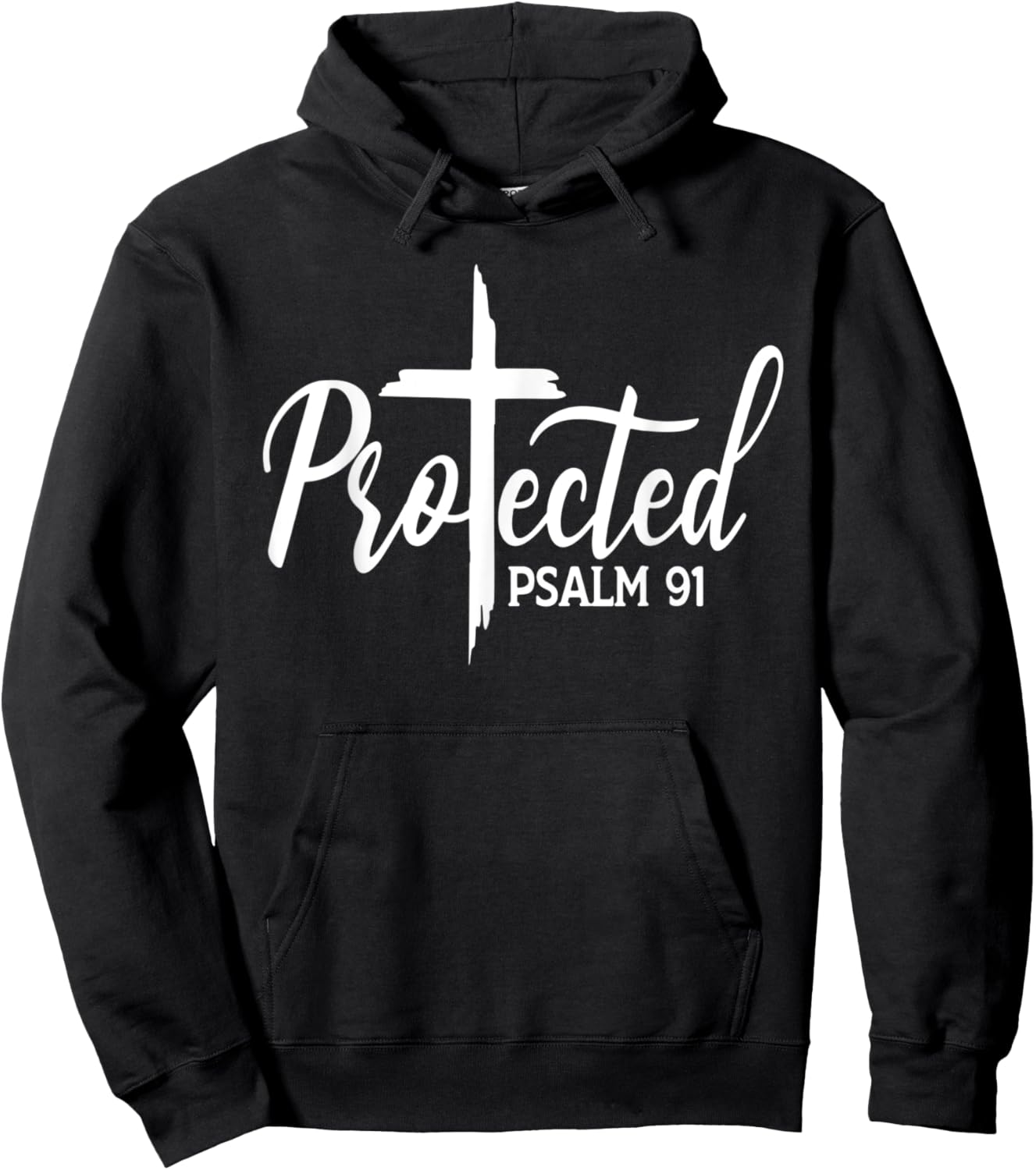 Protected Psalm 91 Bible Verse Jesus Religious Christian Hoodie - Hoodie | Black
