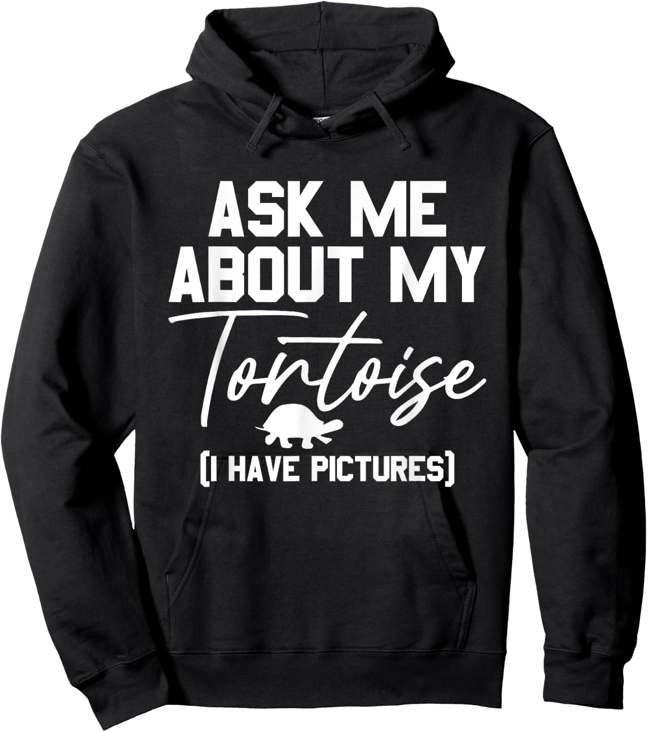 Ask Me About My Tortoise Reptile Tortoise Turtle Lover Hoodie - Hoodie | Black