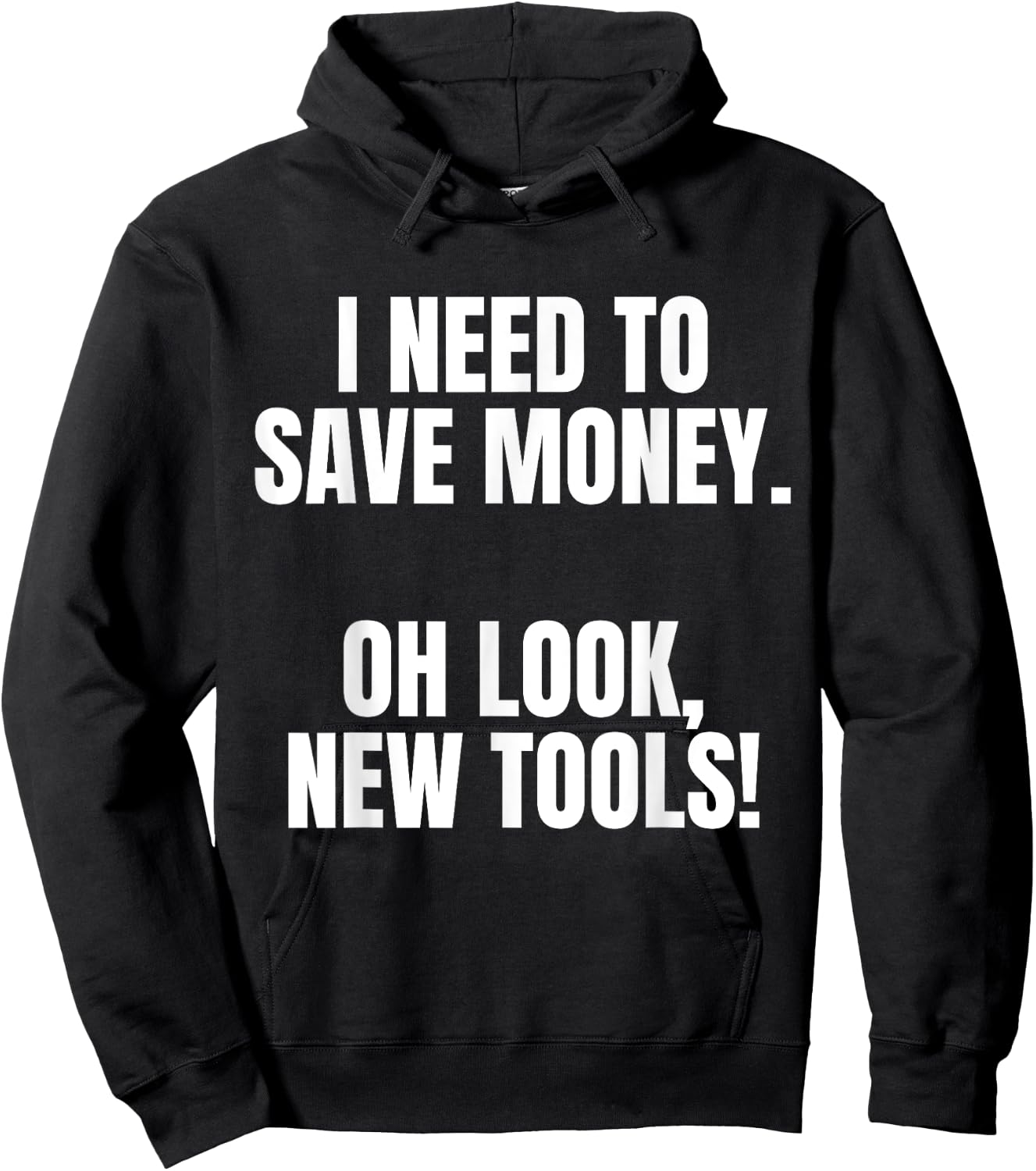 Funny Handyman Dad Humor Oh Look, New Tools Hoodie - Hoodie | Black