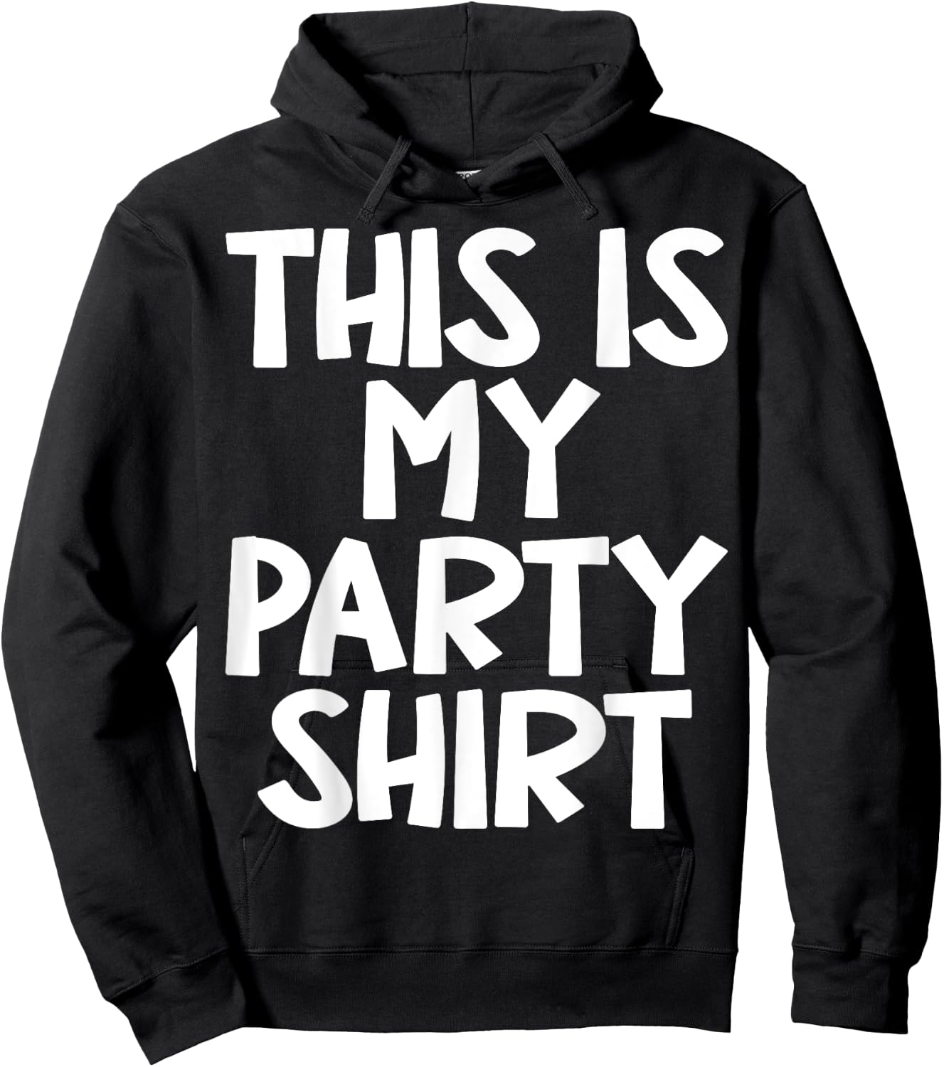 This is My Party Shirt Funny party Outfit Boys Girls Hoodie - Hoodie | Black