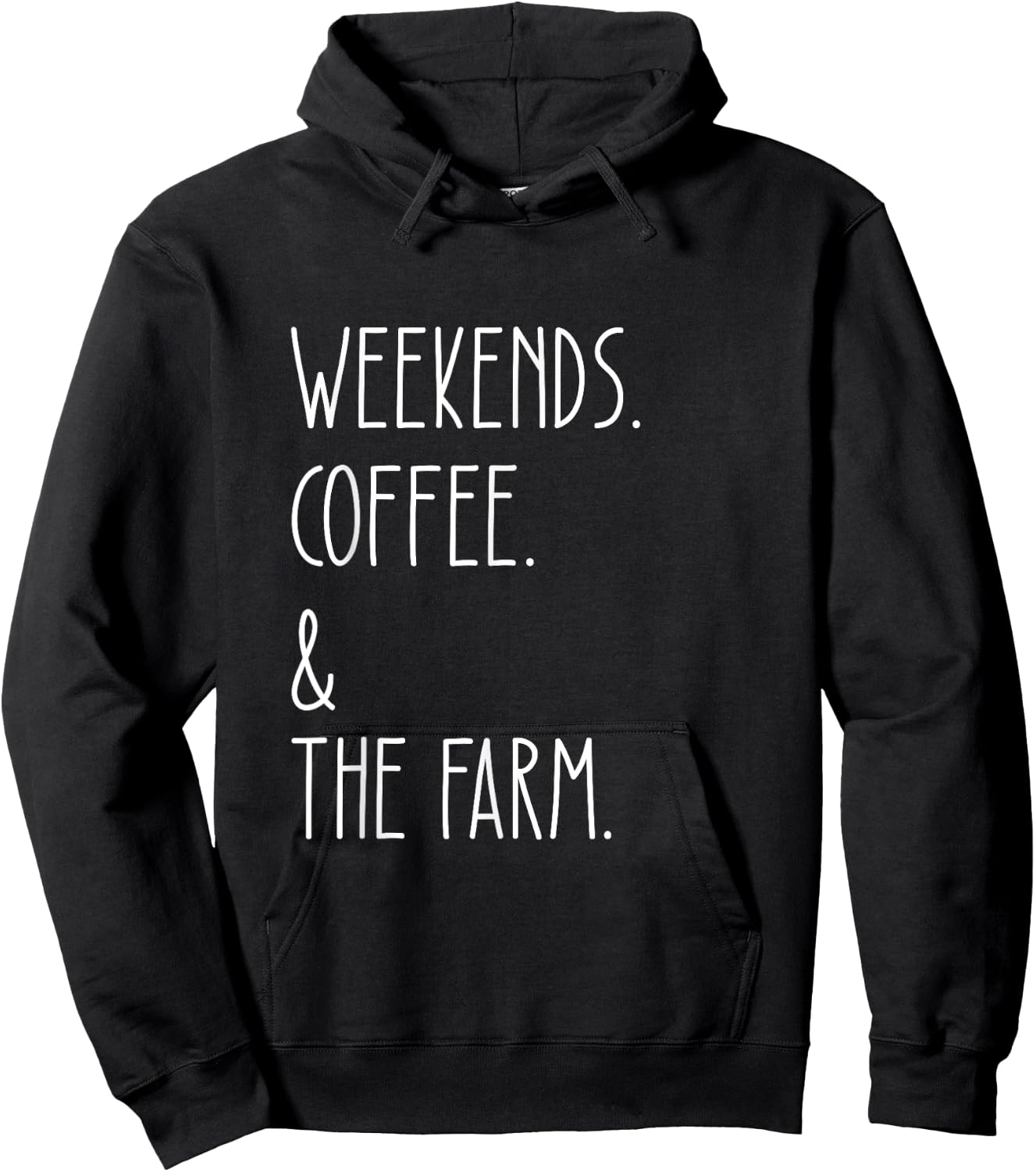 Weekends Coffee And The Farm Funny Farmer Lover Hoodie - Hoodie | Black