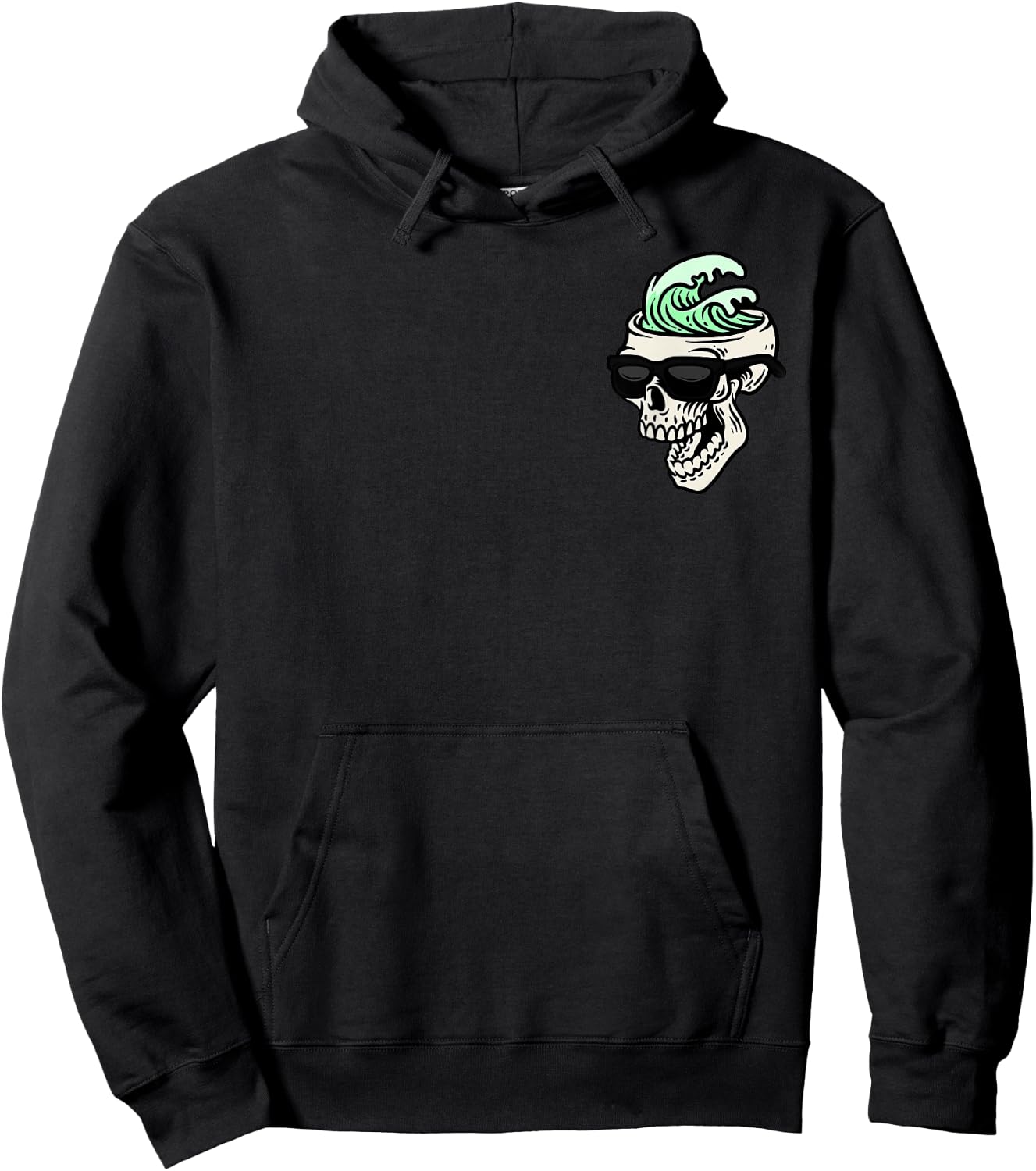 High Tides and Good Vibes Surfing Hoodie - Hoodie | Black