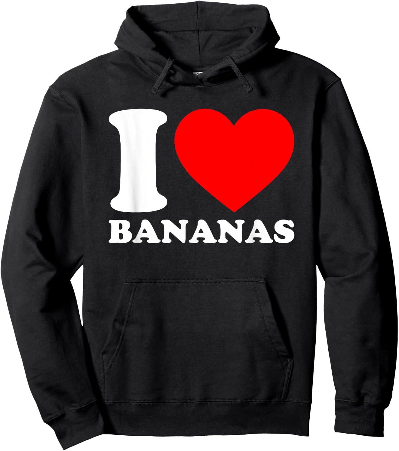 I Love Bananas Hoodie - Hoodie | Black