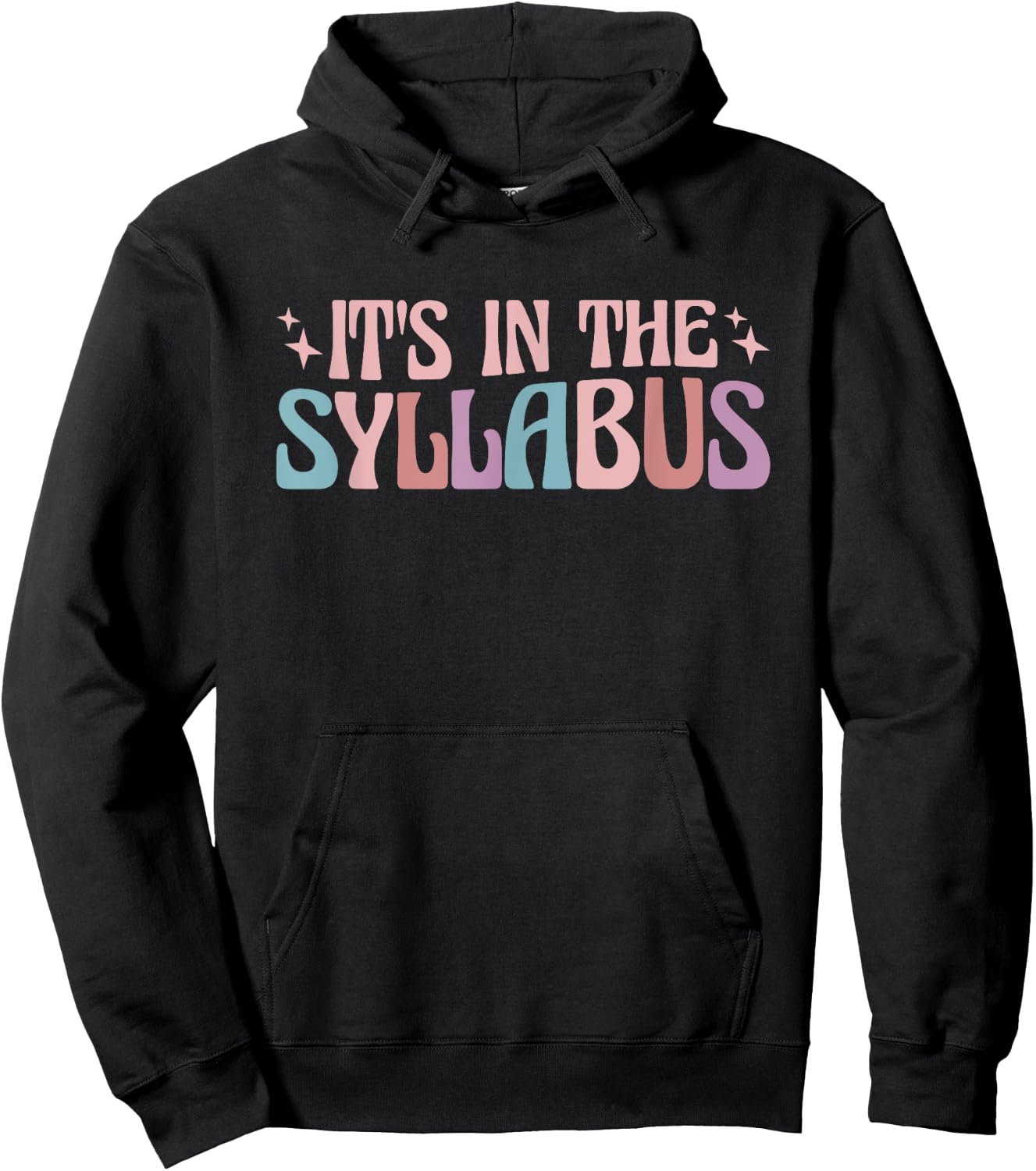 Elementary Teacher It's In The Syllabus Hoodie - Hoodie | Black