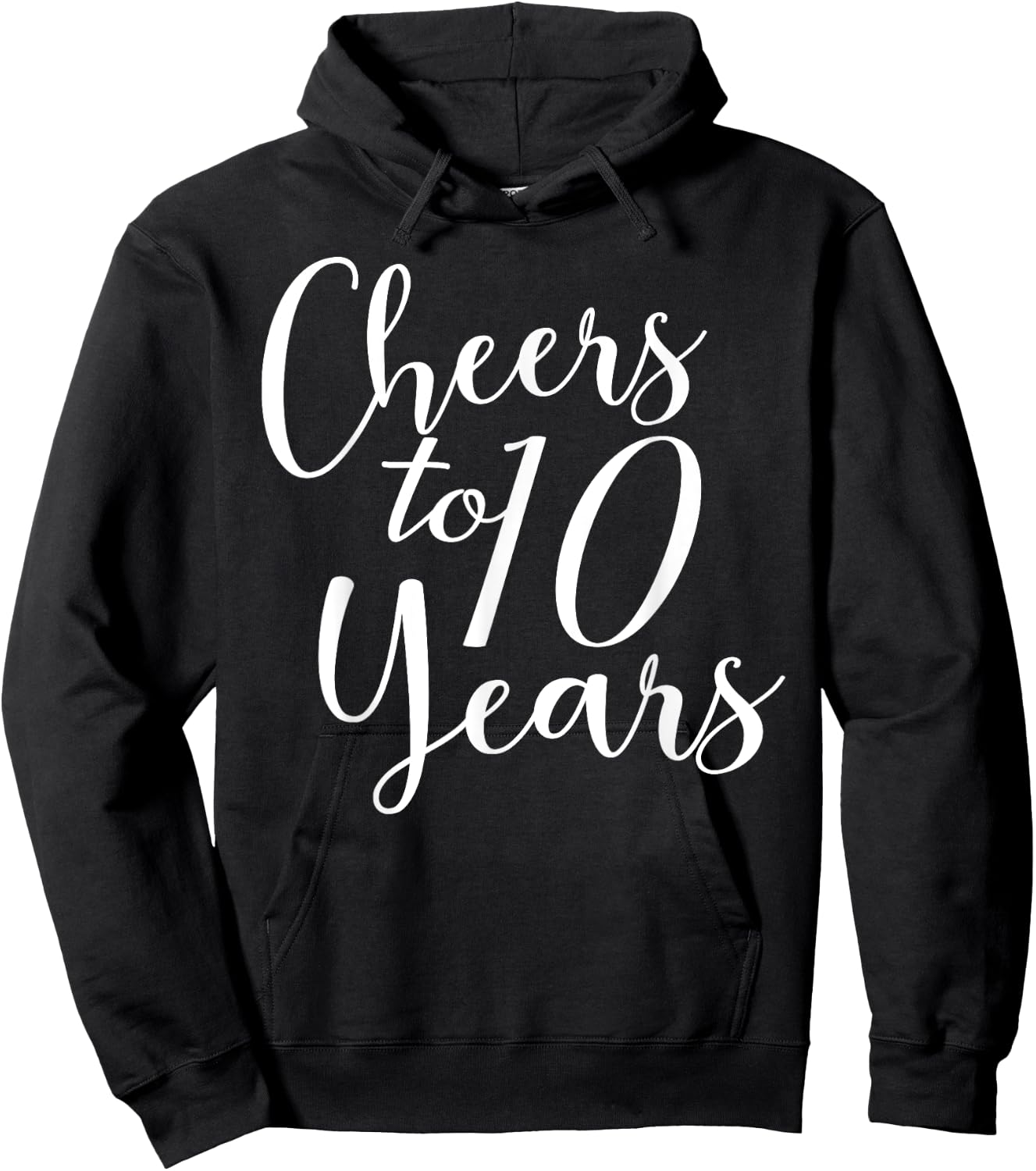 Cheers To 10 Years, 10th Birthday, Group, 10th Anniversary Hoodie - Hoodie | Black