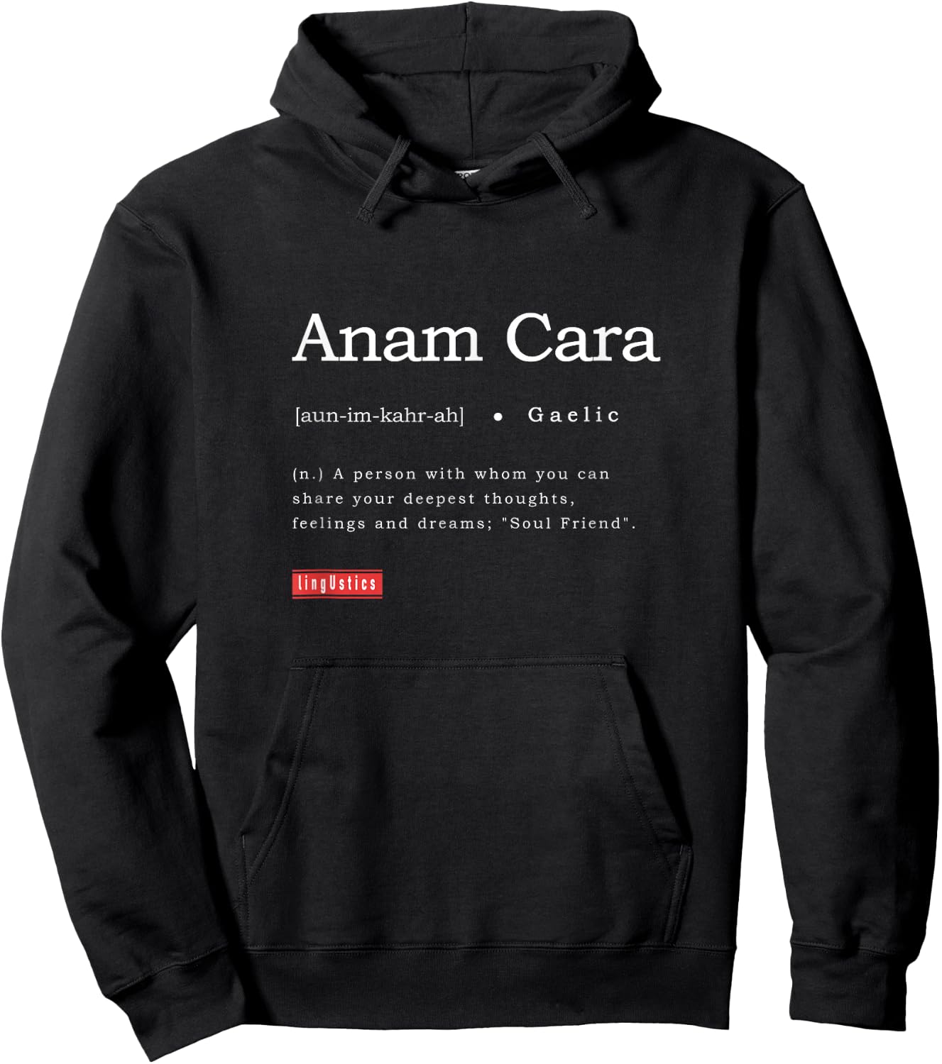 Anam Cara Term Definition Meaning Education | Regular Fit Hoodie - Hoodie | Black