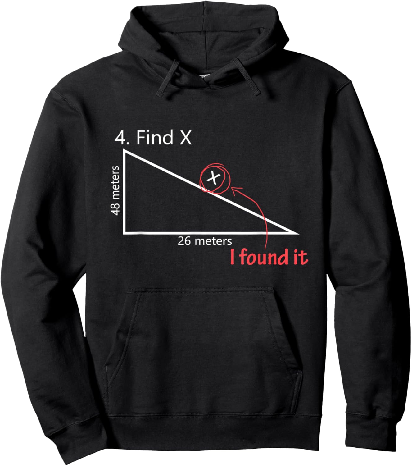 Find X Math Teacher Graphic Sarcastic Gift Novelty Dad Joke Men Women Girls Kids Hoodie - Hoodie | Black